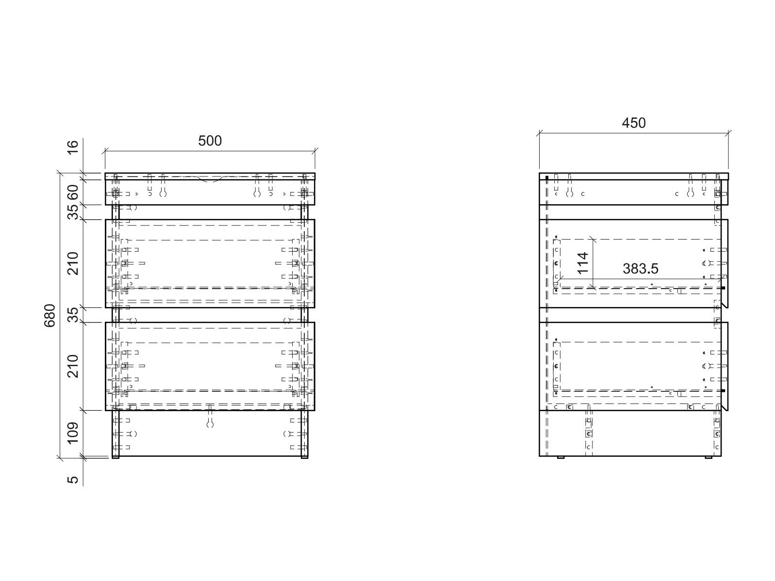 Table de chevet Numeri 110