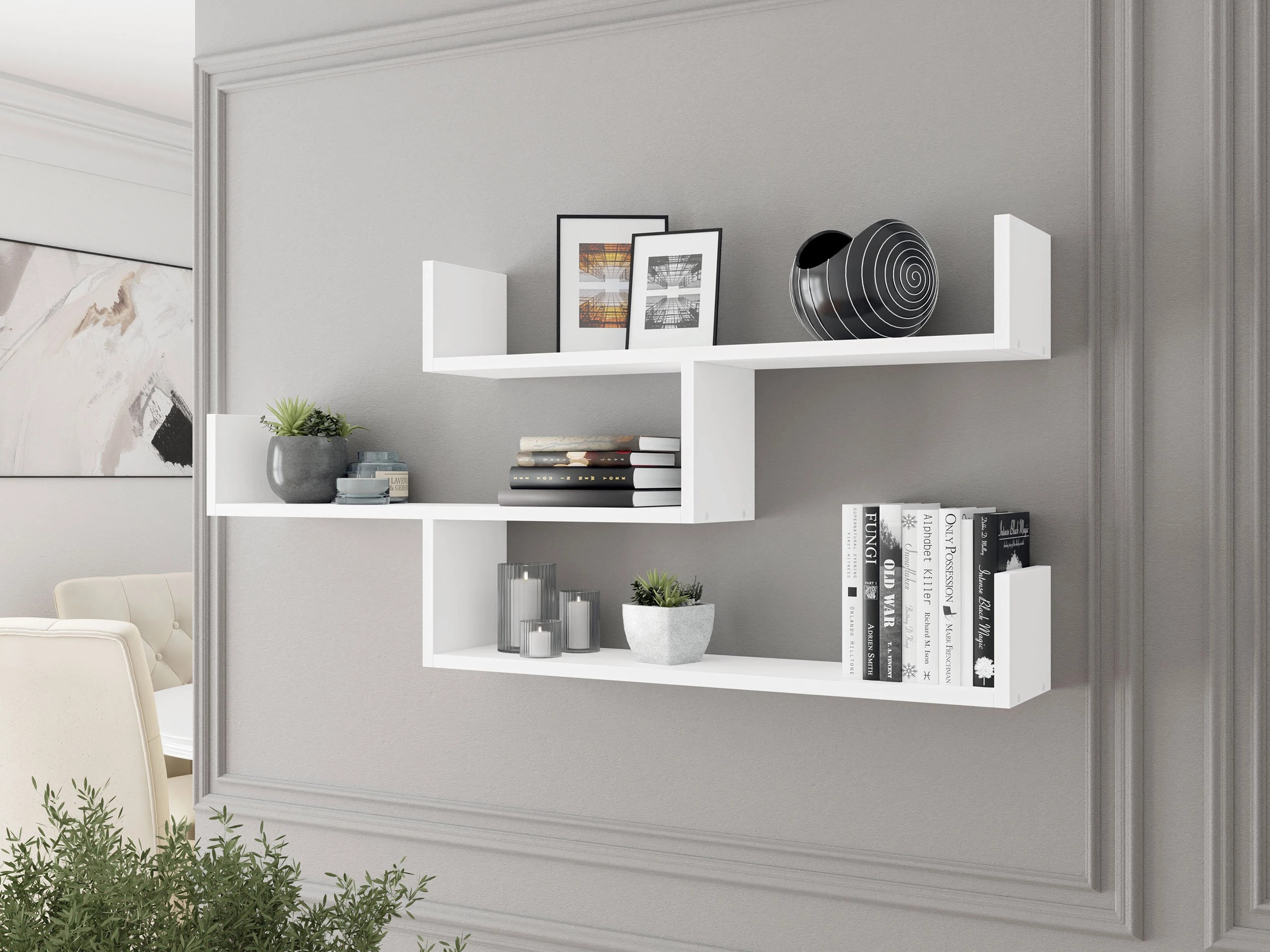 Étagère murale Lexicon I (Blanc)