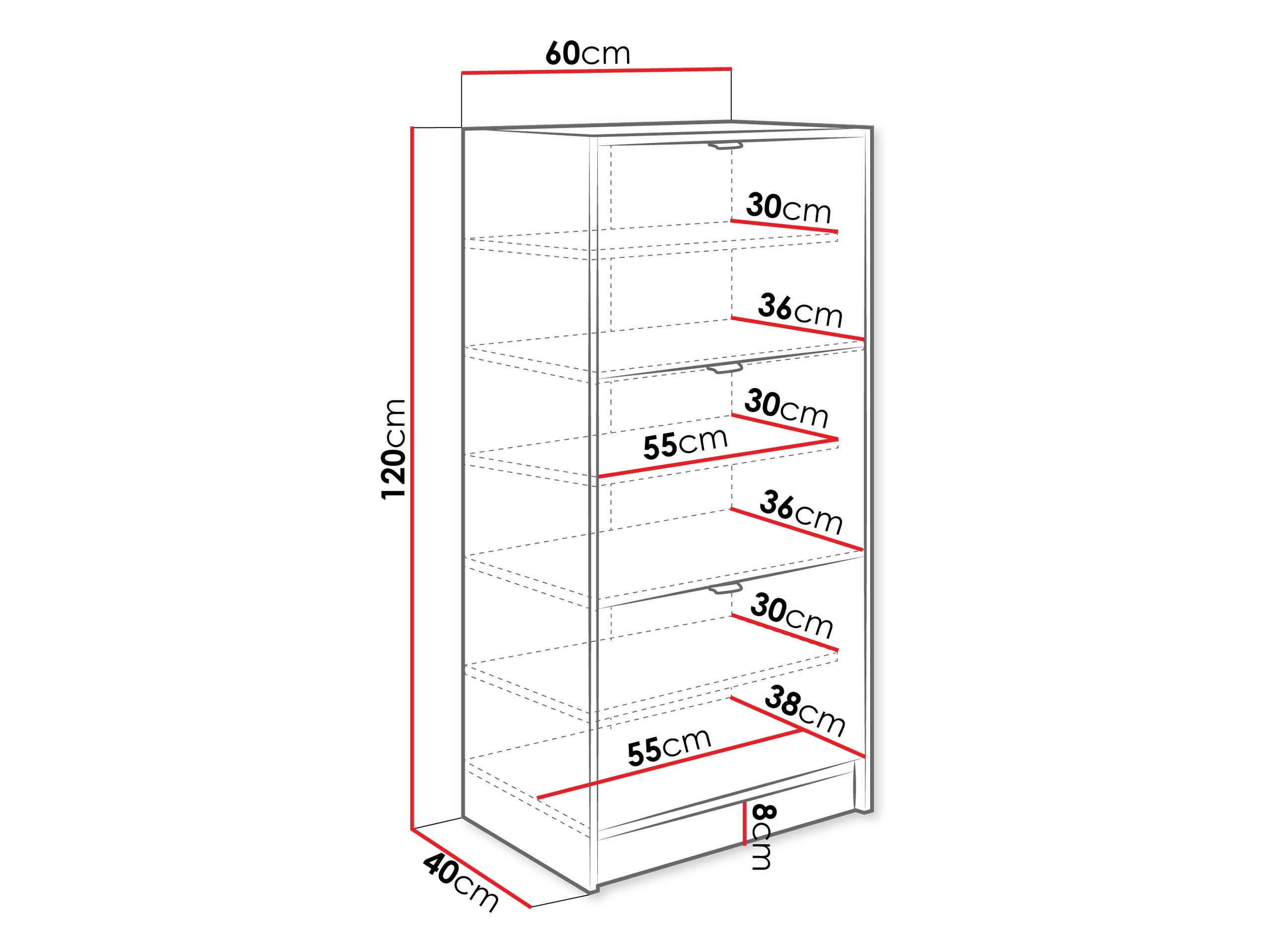 Meubles à chaussures Comfivo Velal III (Blanc)