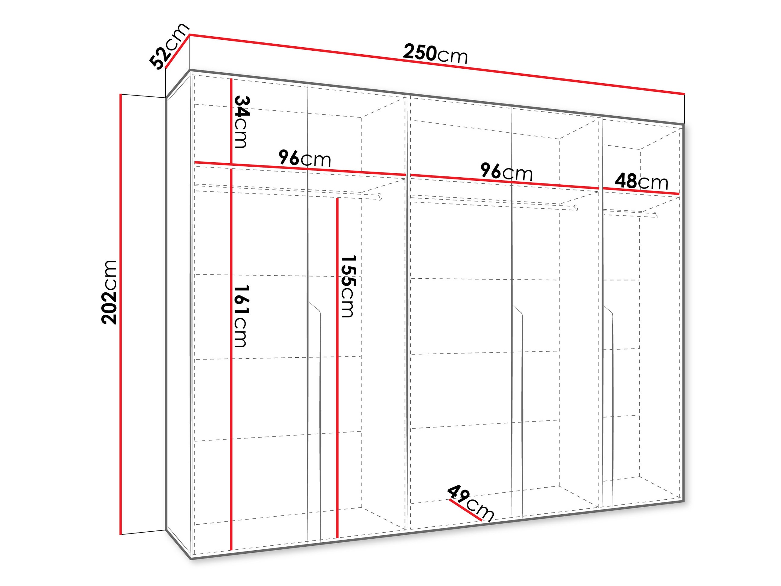 Armoire Hartford 582 (Blanc)