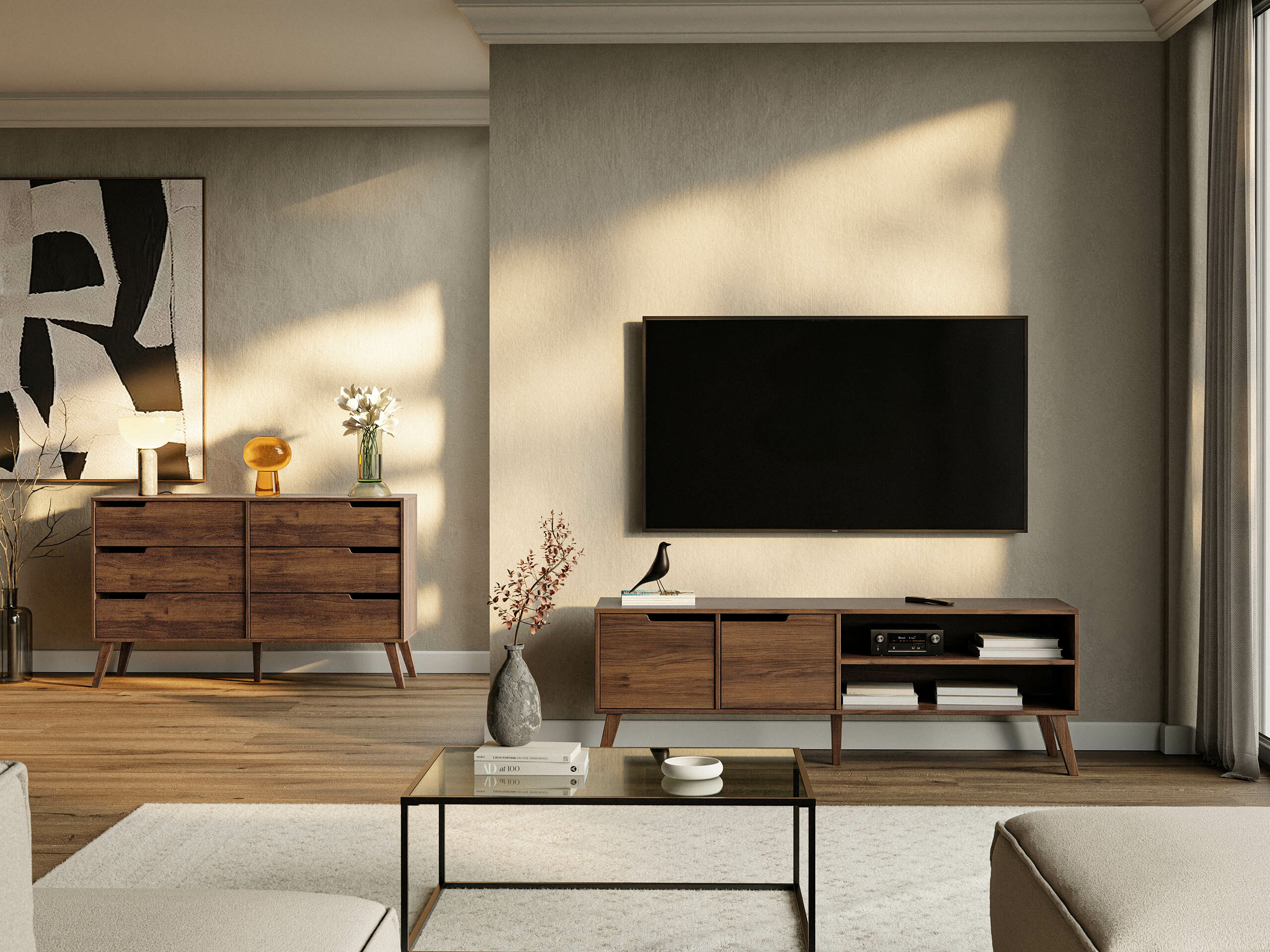 Meuble TV Otis (Noyer)