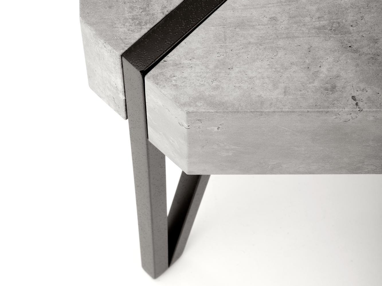 Table basse Houston 303 (Béton + Noir)