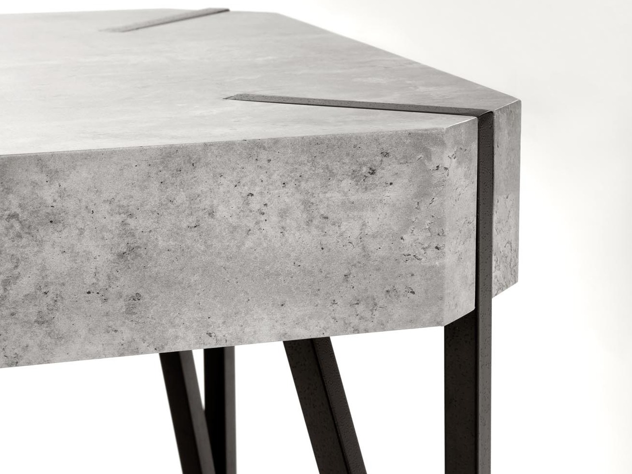 Table basse Houston 303 (Béton + Noir)