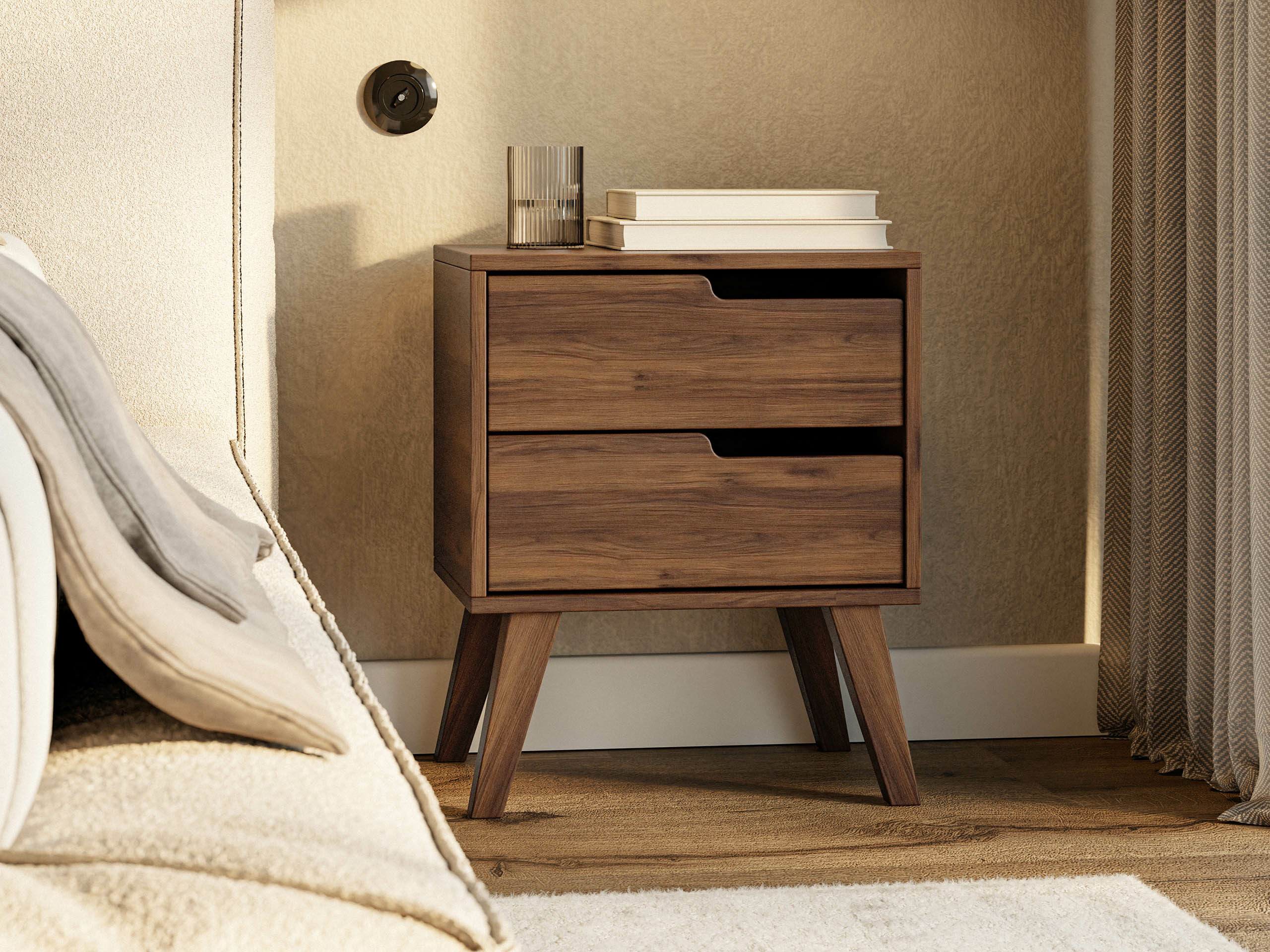 Table de chevet Otis (Noyer)