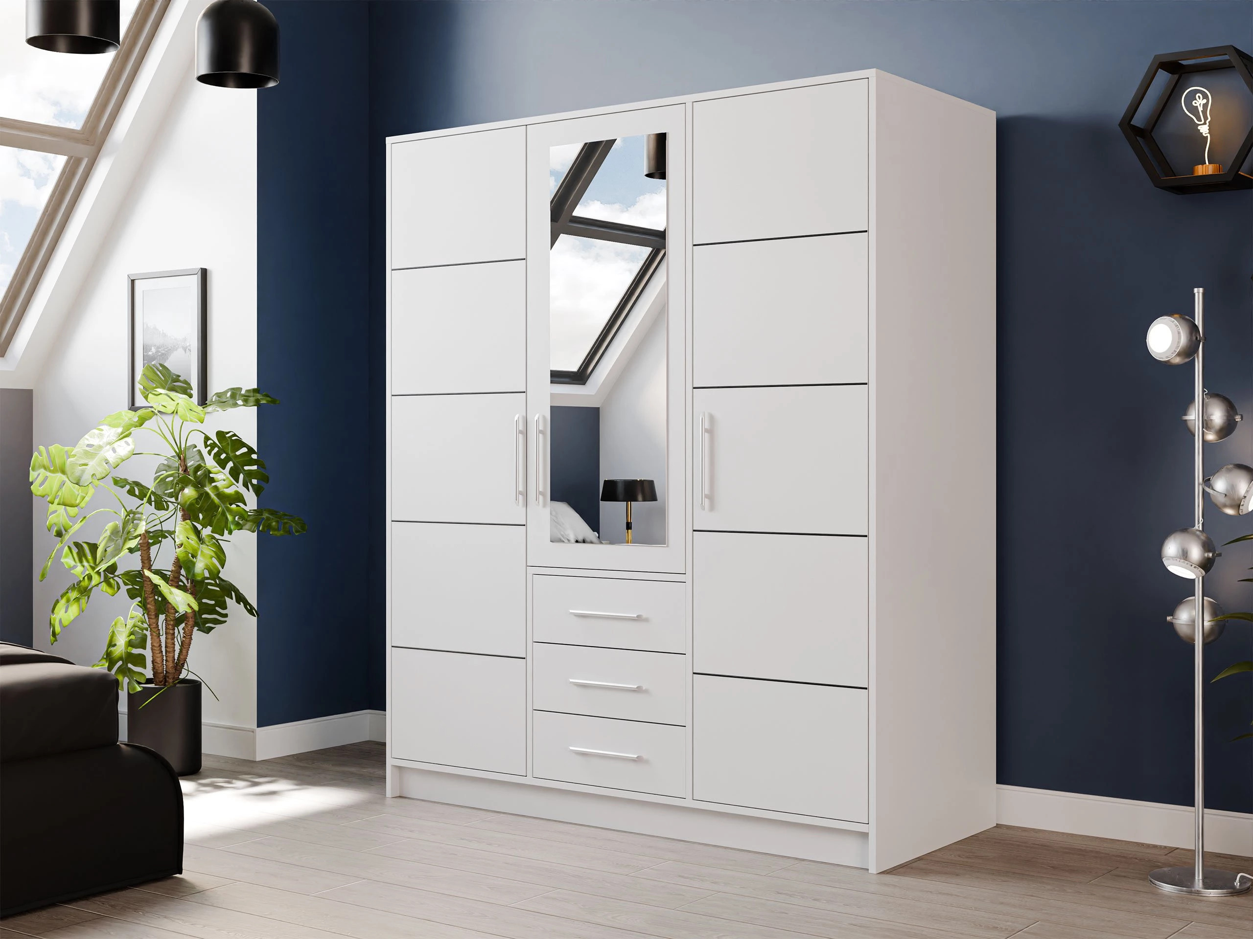 Armoire Dortivu II (Blanc)