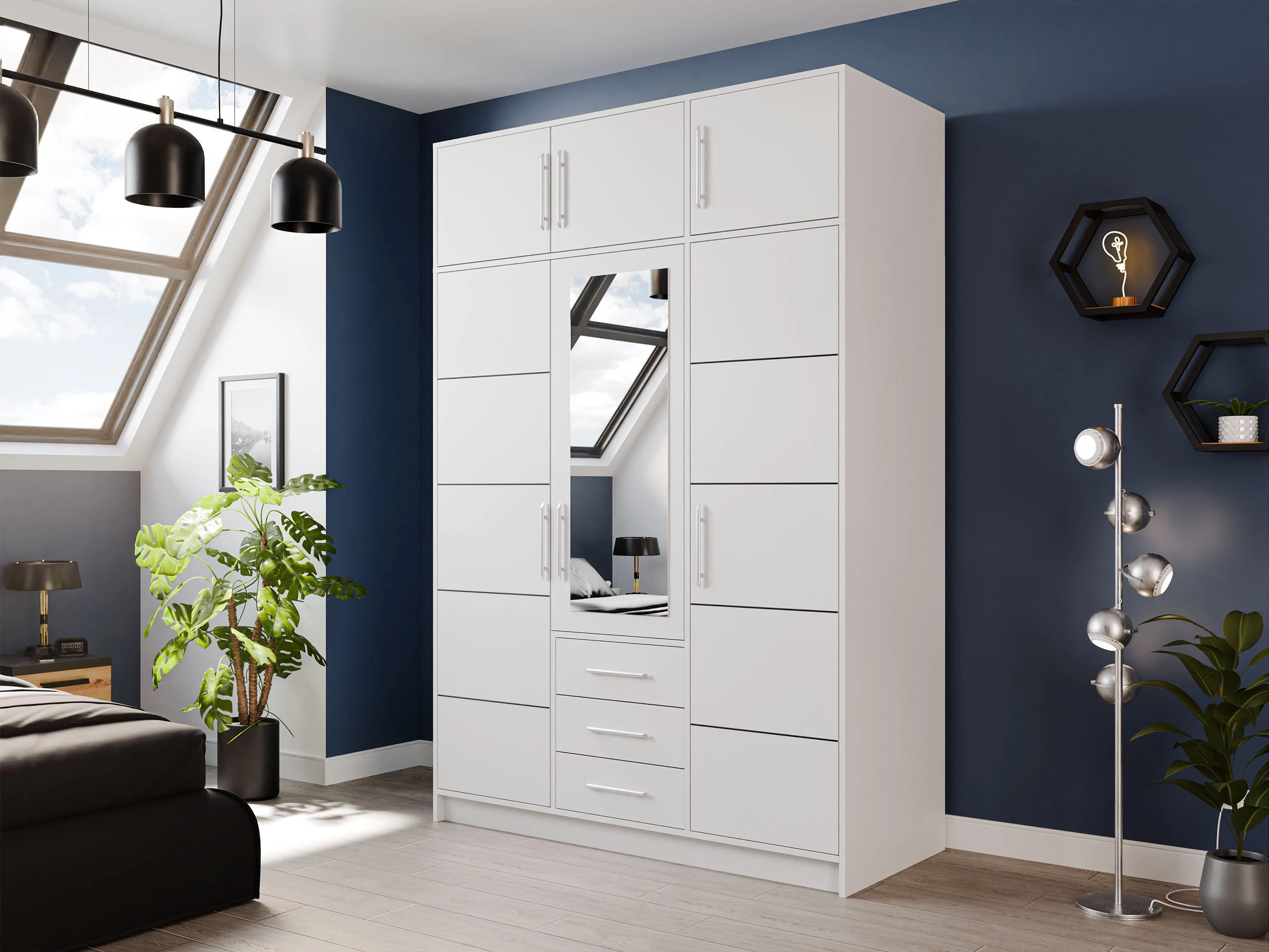 Armoire Dortivu IV (Blanc)