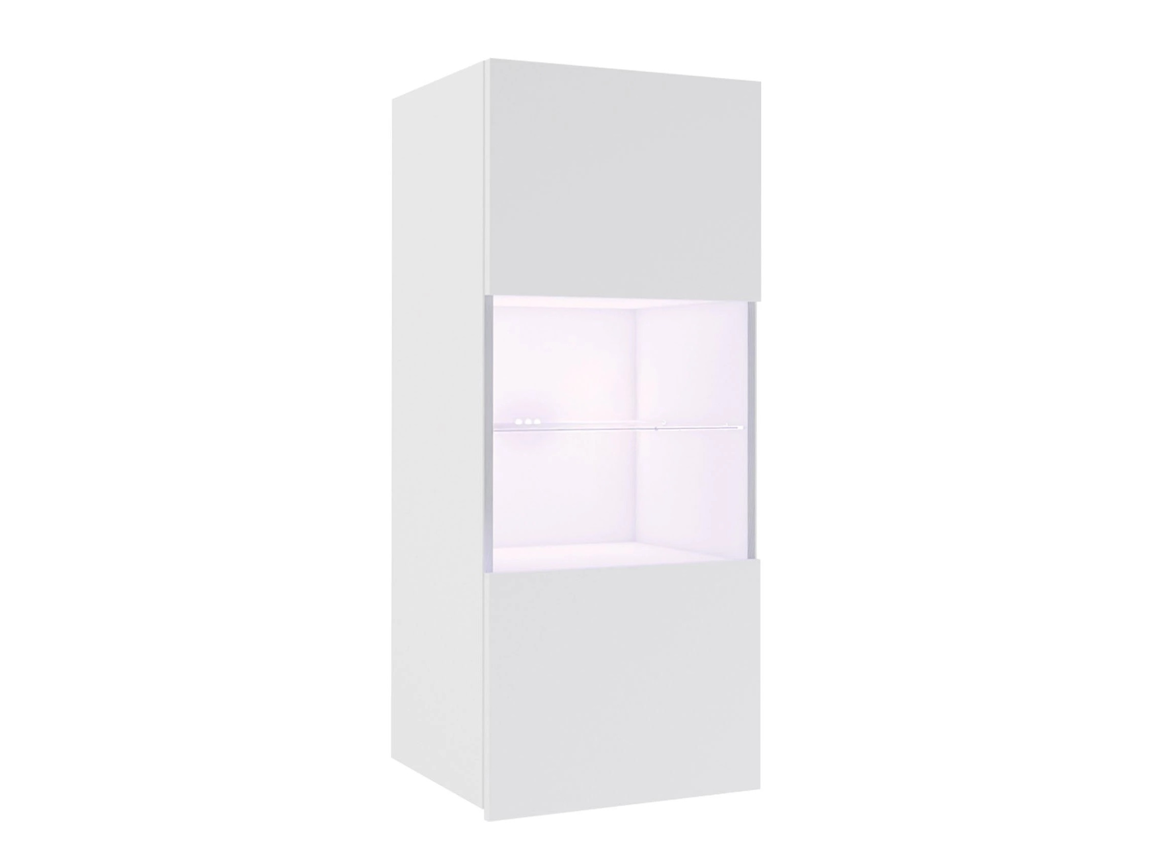 Armoire murale Remus I (Blanc + Blanc brillant)
