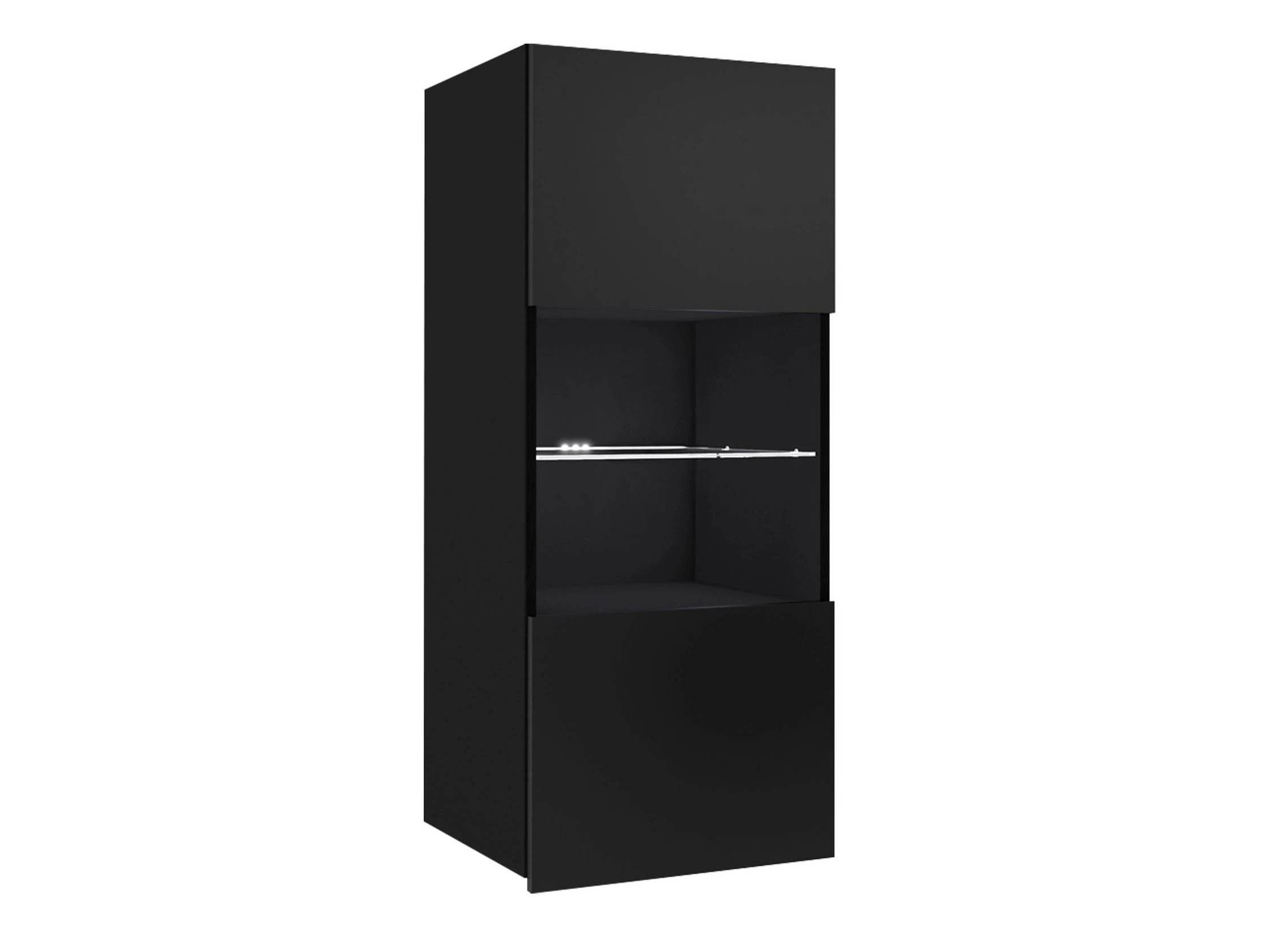 Armoire murale Remus I (Noir + Noir brillant)