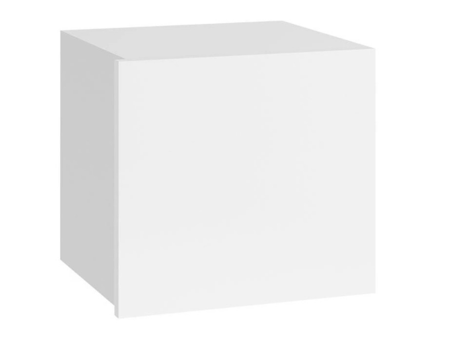 Armoire murale Remus II (Blanc + Blanc brillant)