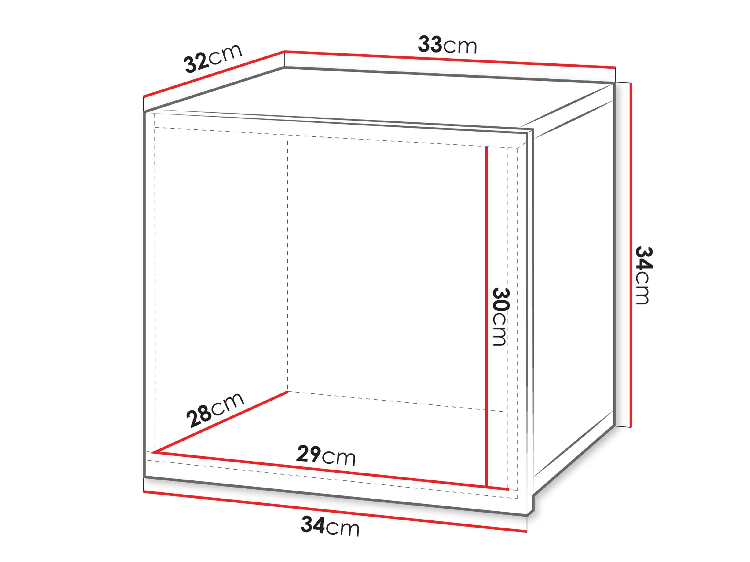 Armoire murale Remus II (Noir + Noir brillant)