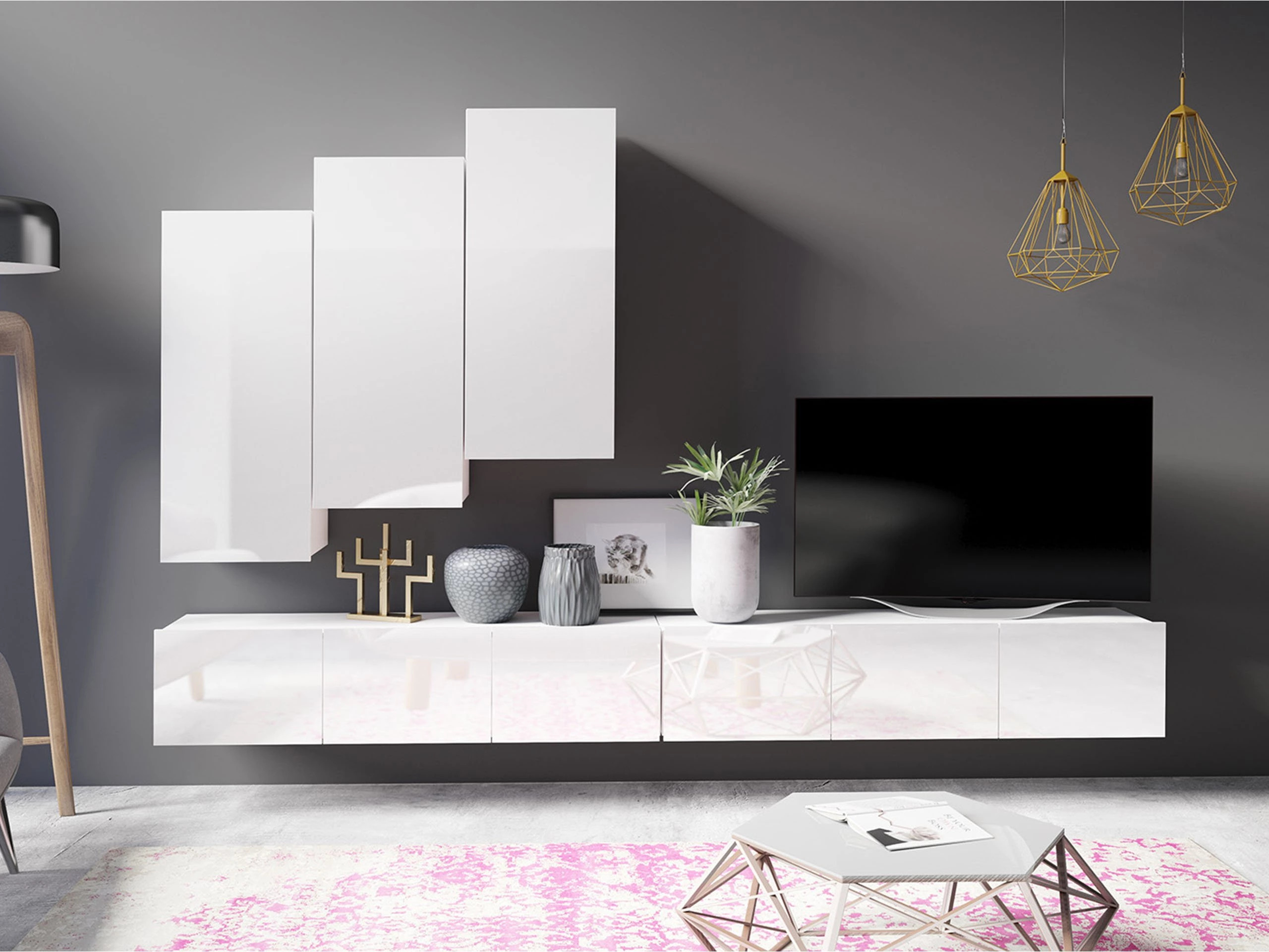 Ensemble de salon Remus XX (Blanc)