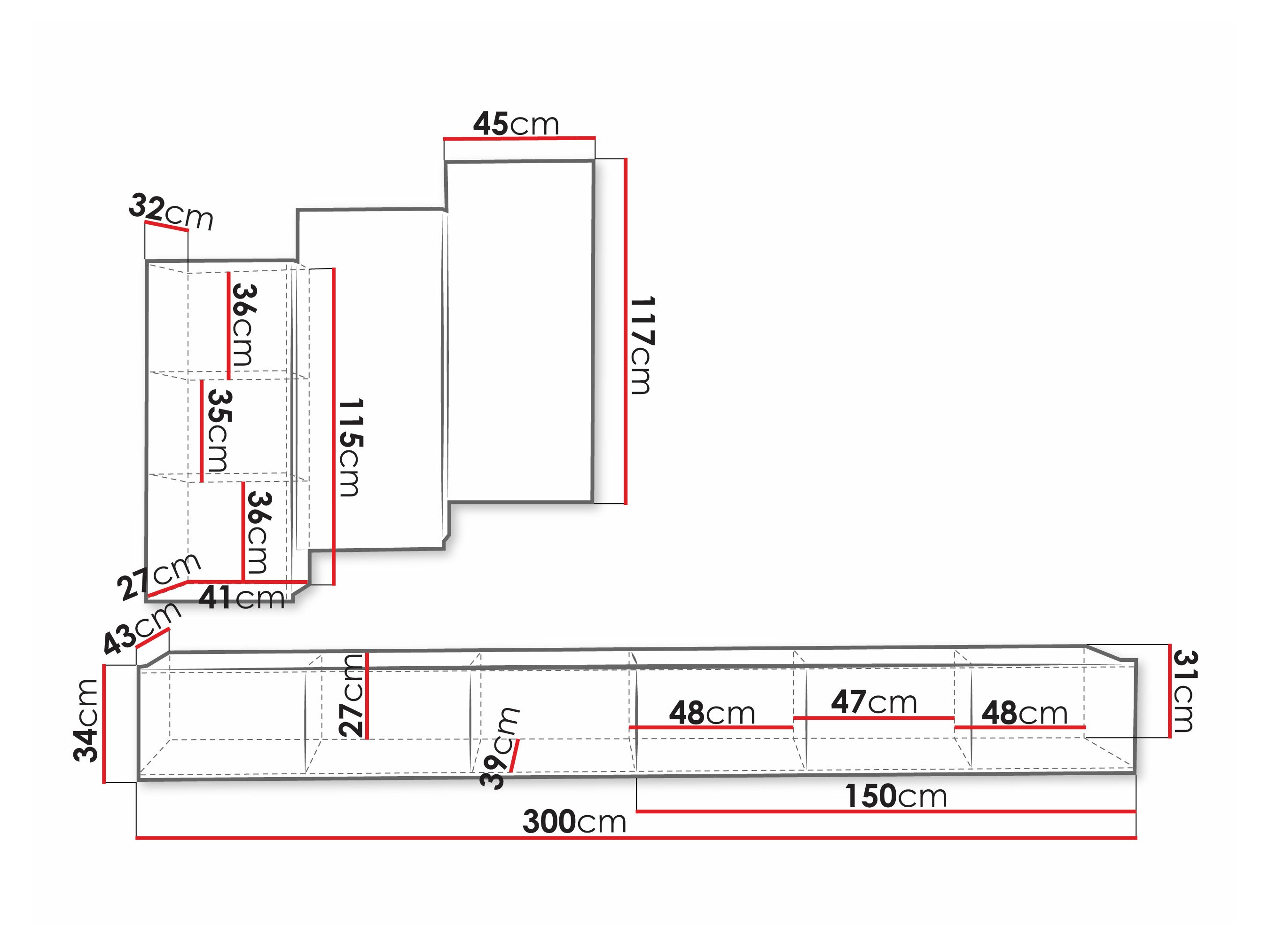 Ensemble de salon Remus XX (Blanc)