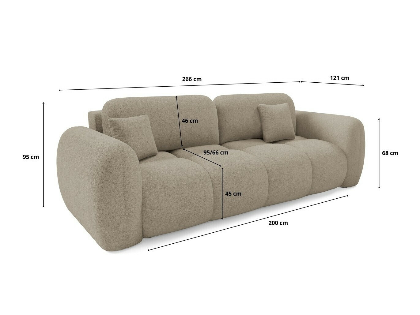Canapé convertible Franklin 212 (Quelle 01)