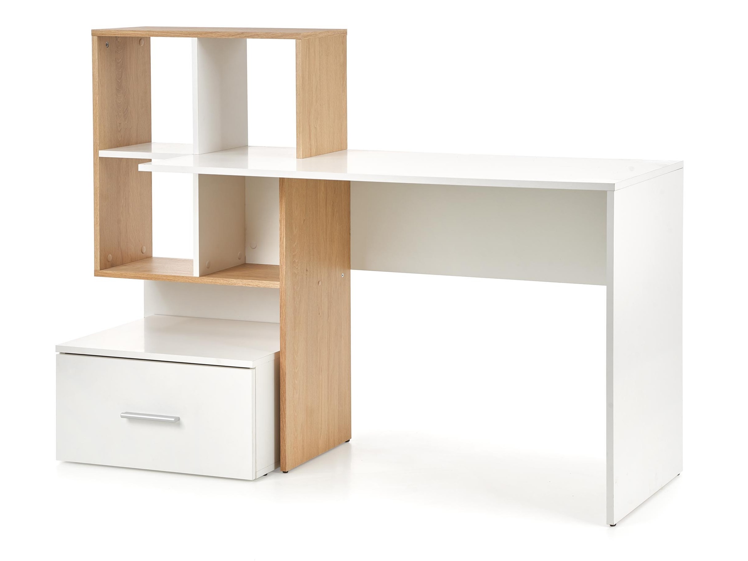 Bureau Houston 826 (Blanc + Chêne doré)