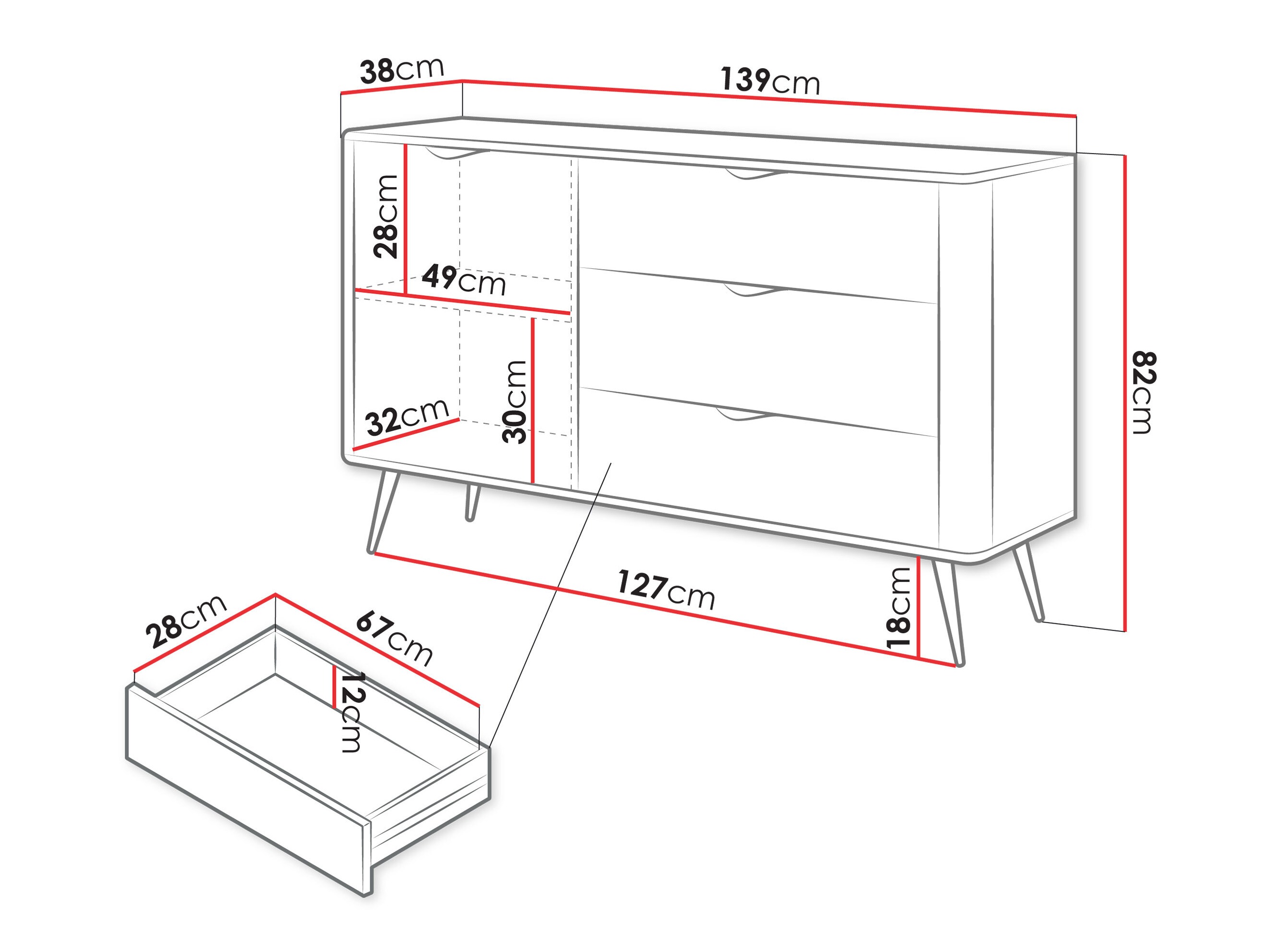 Commode Ioca (Beige)