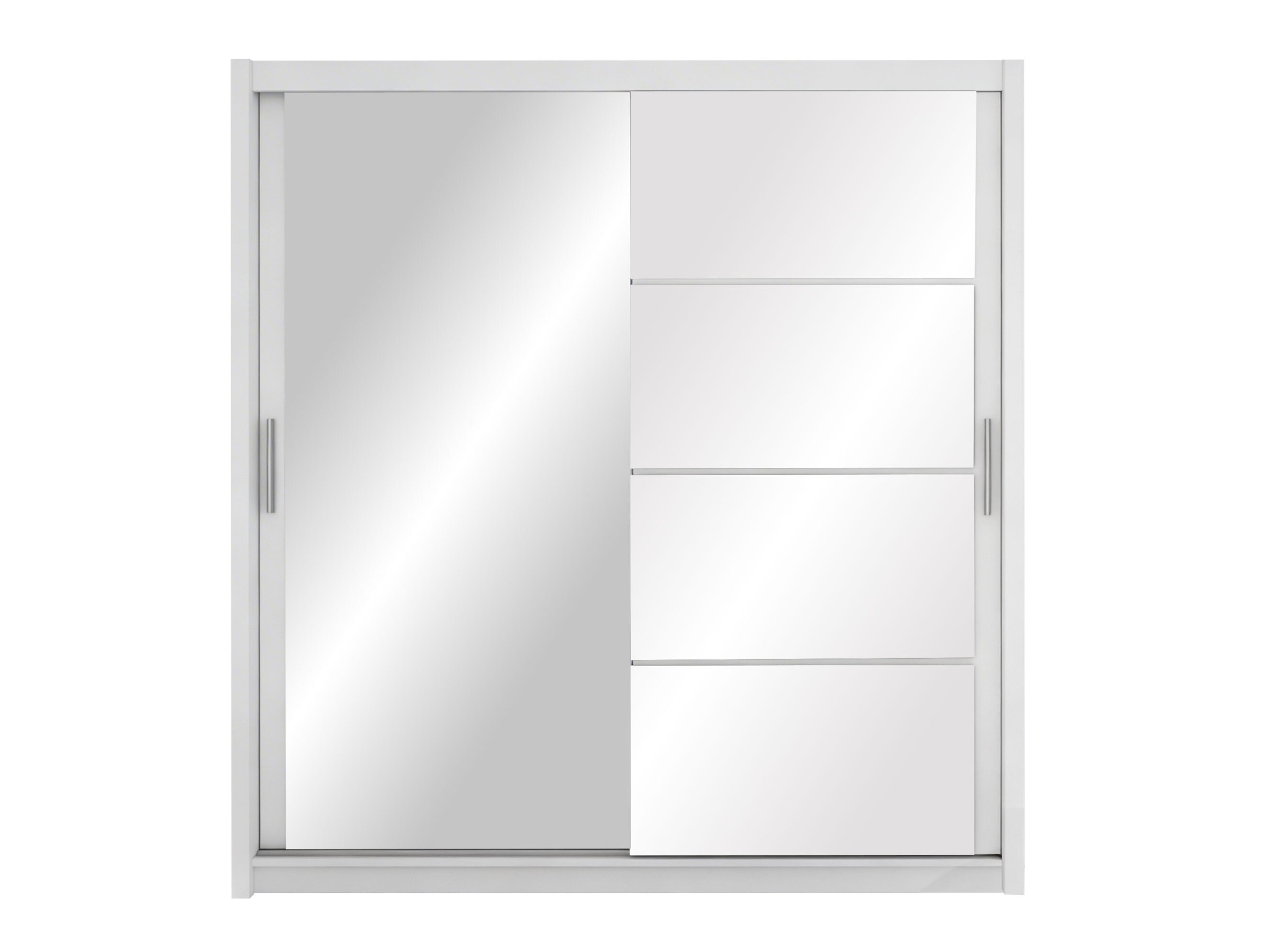 Armoire Honolulu 111 (Blanc + Blanc brillant)