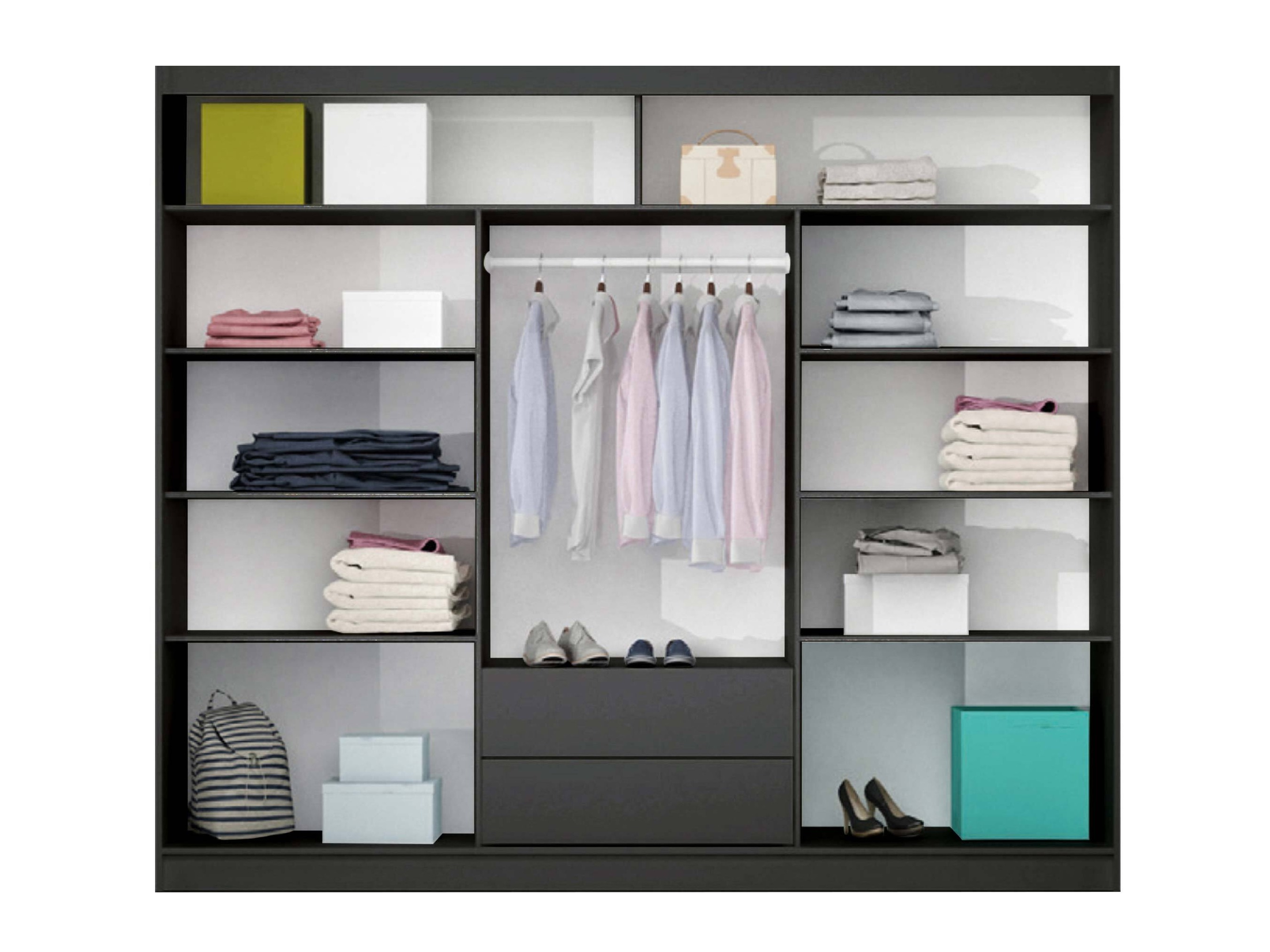 Armoire Honolulu 102 (Graphite)