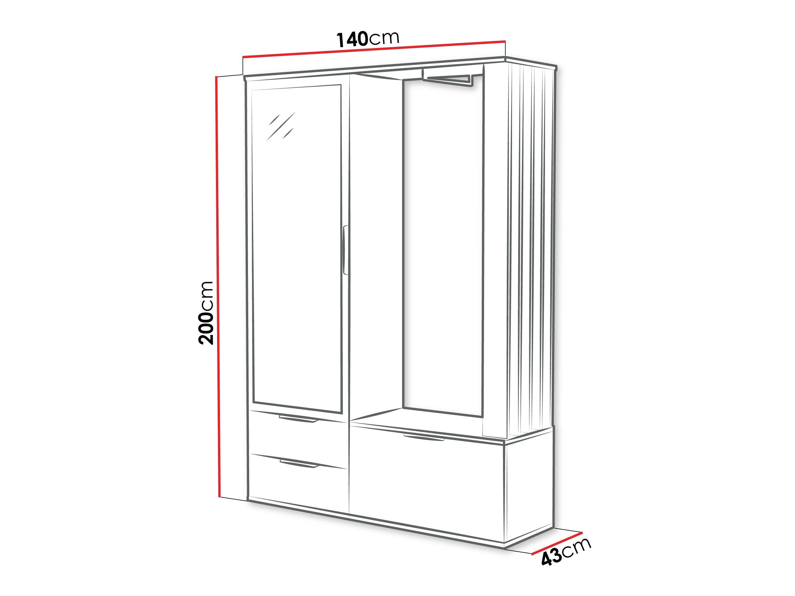 Meuble d'entrée Honolulu 261