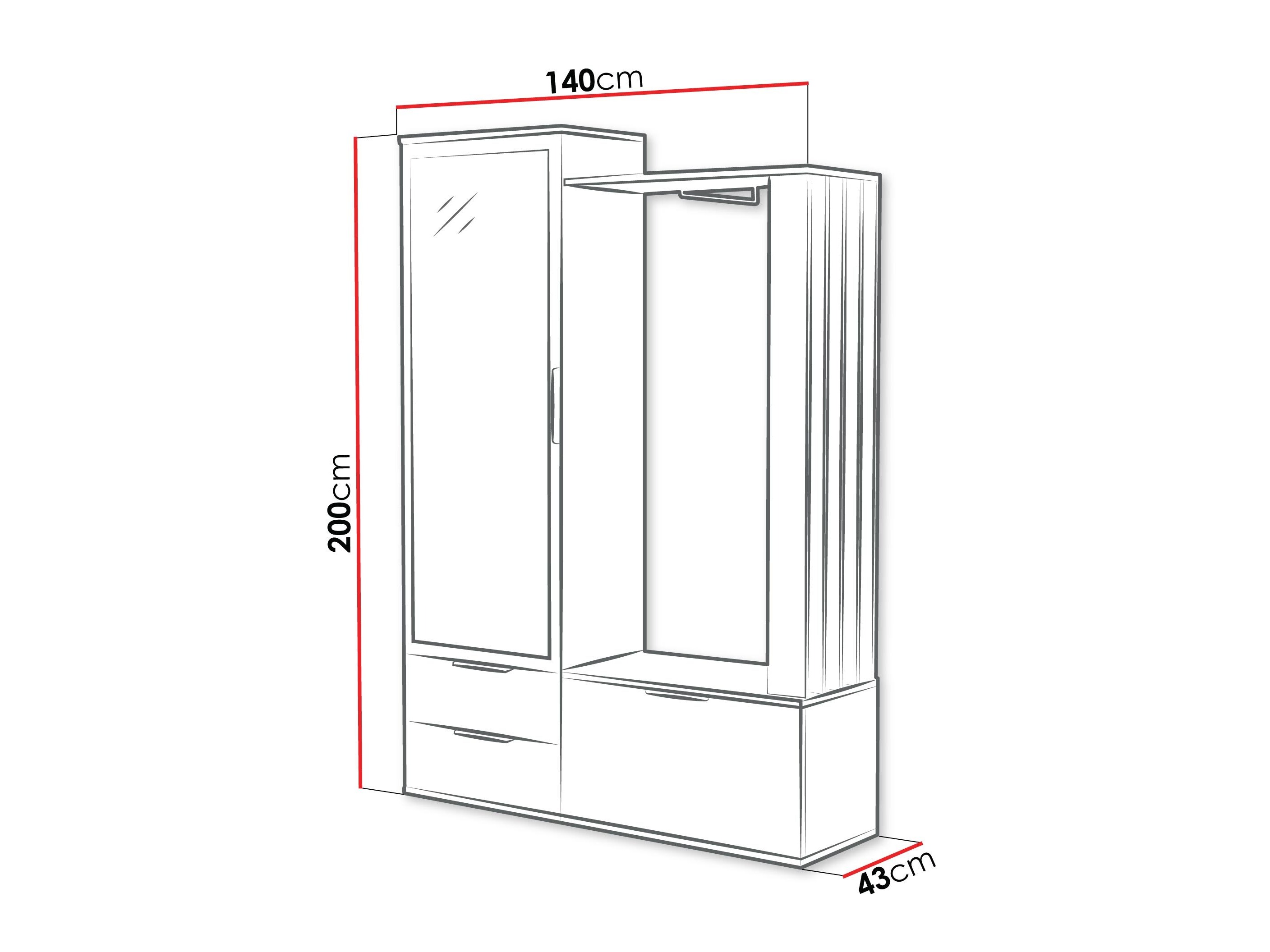 Meuble d'entrée Honolulu 262