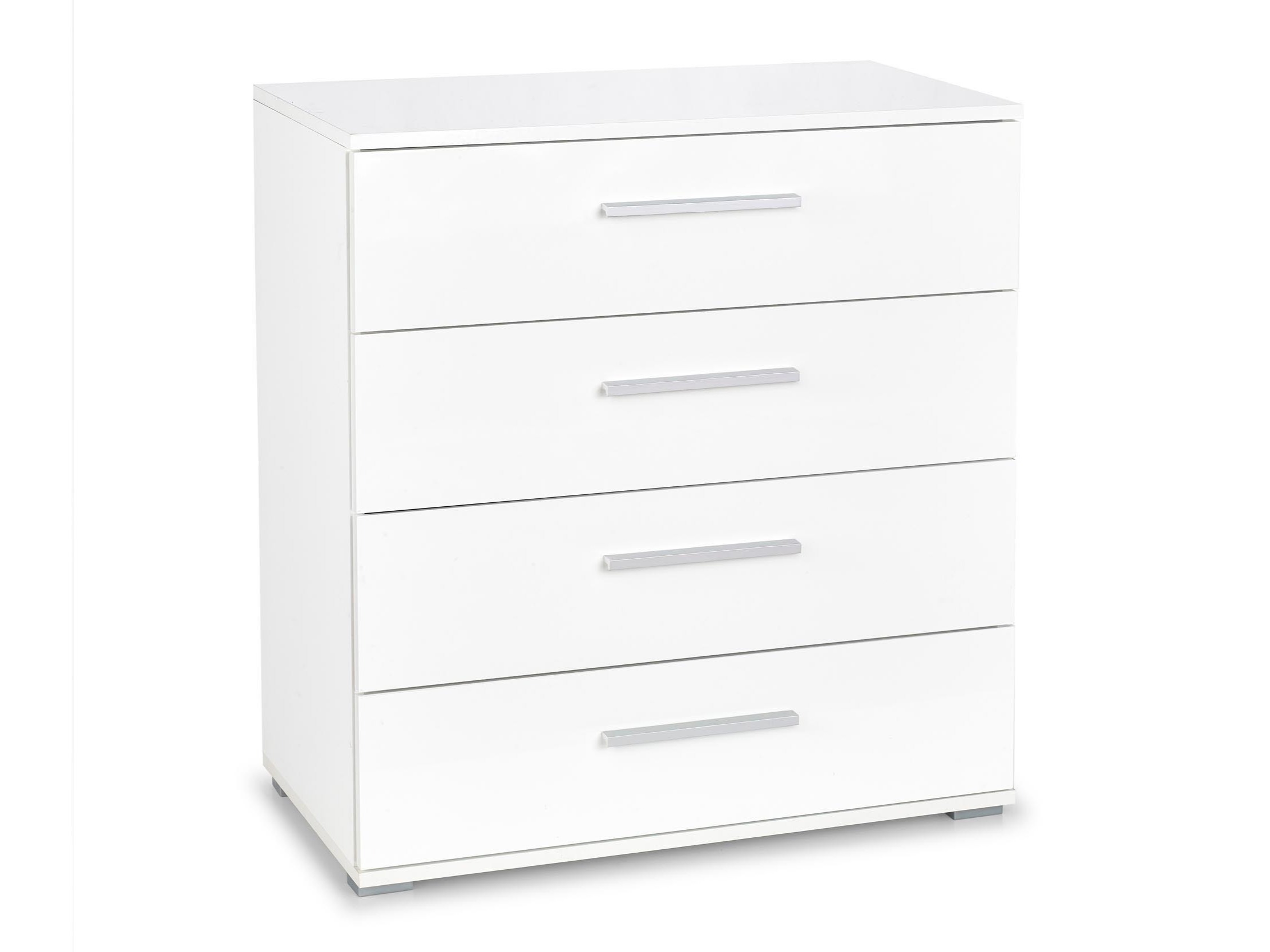 Commode Cirveso 102 (Blanc + Blanc brillant)