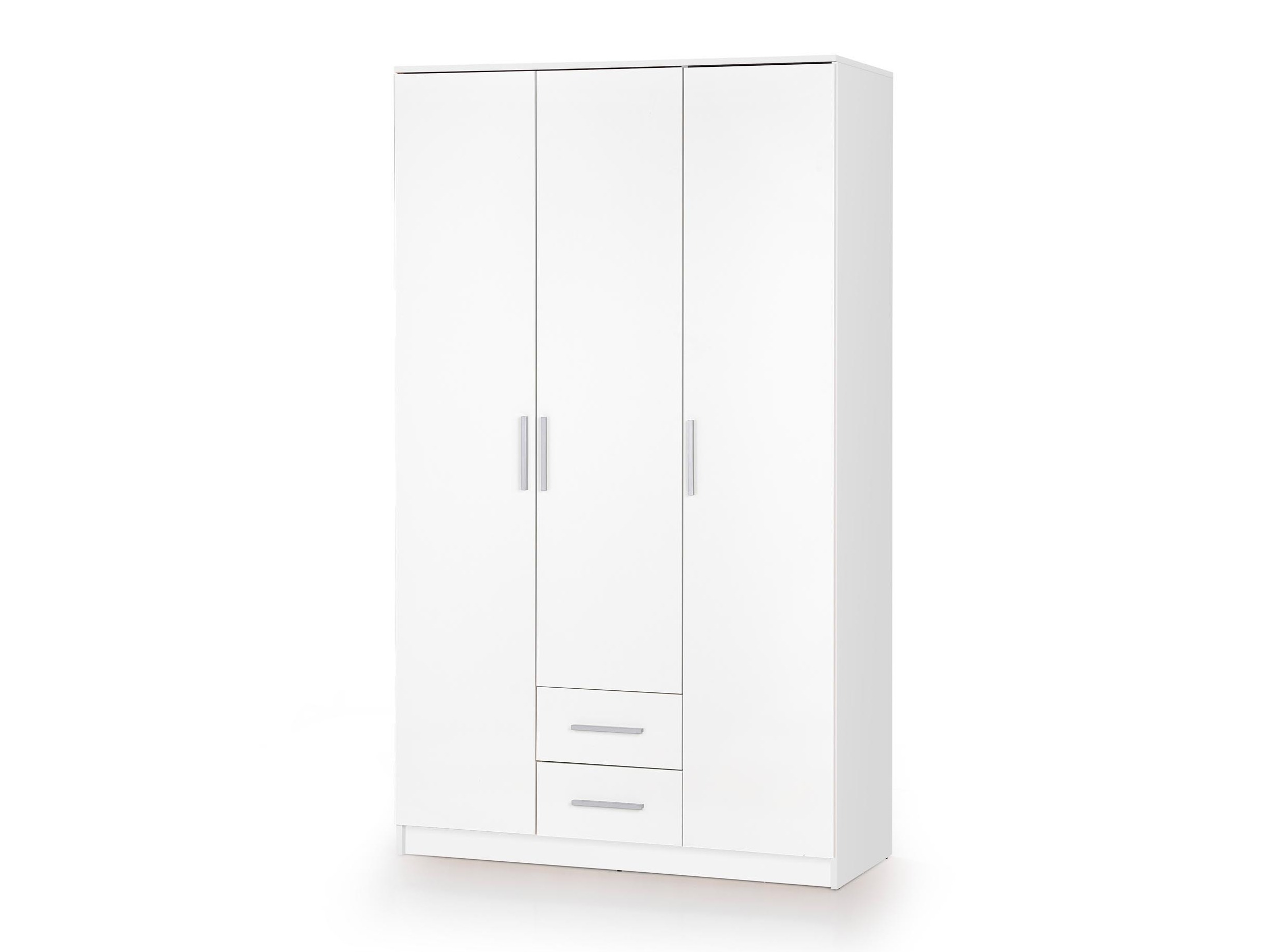 Armoire Cirveso 113 (Blanc + Blanc brillant)