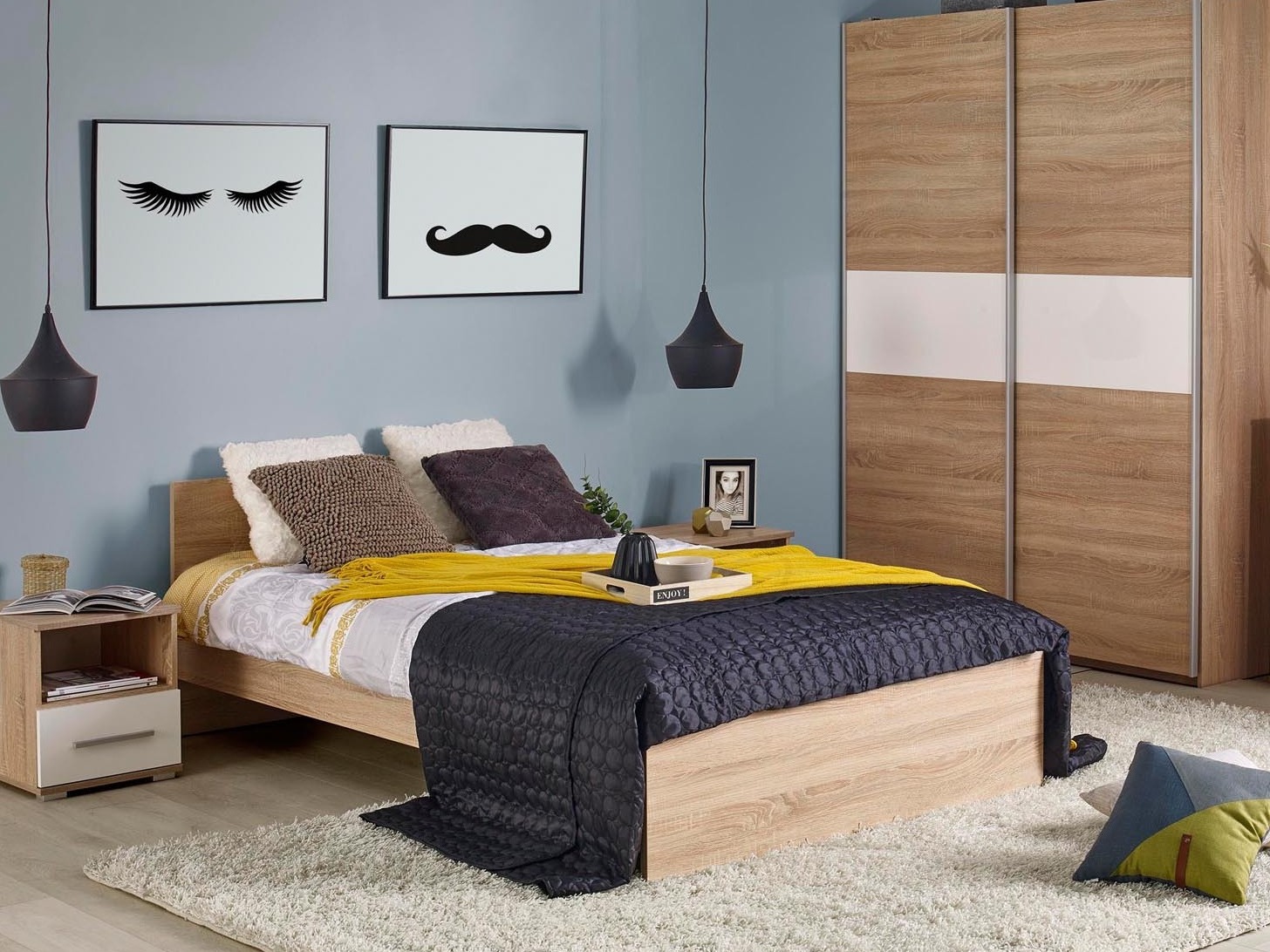 Lit Cirveso 105 (Sonoma chêne)