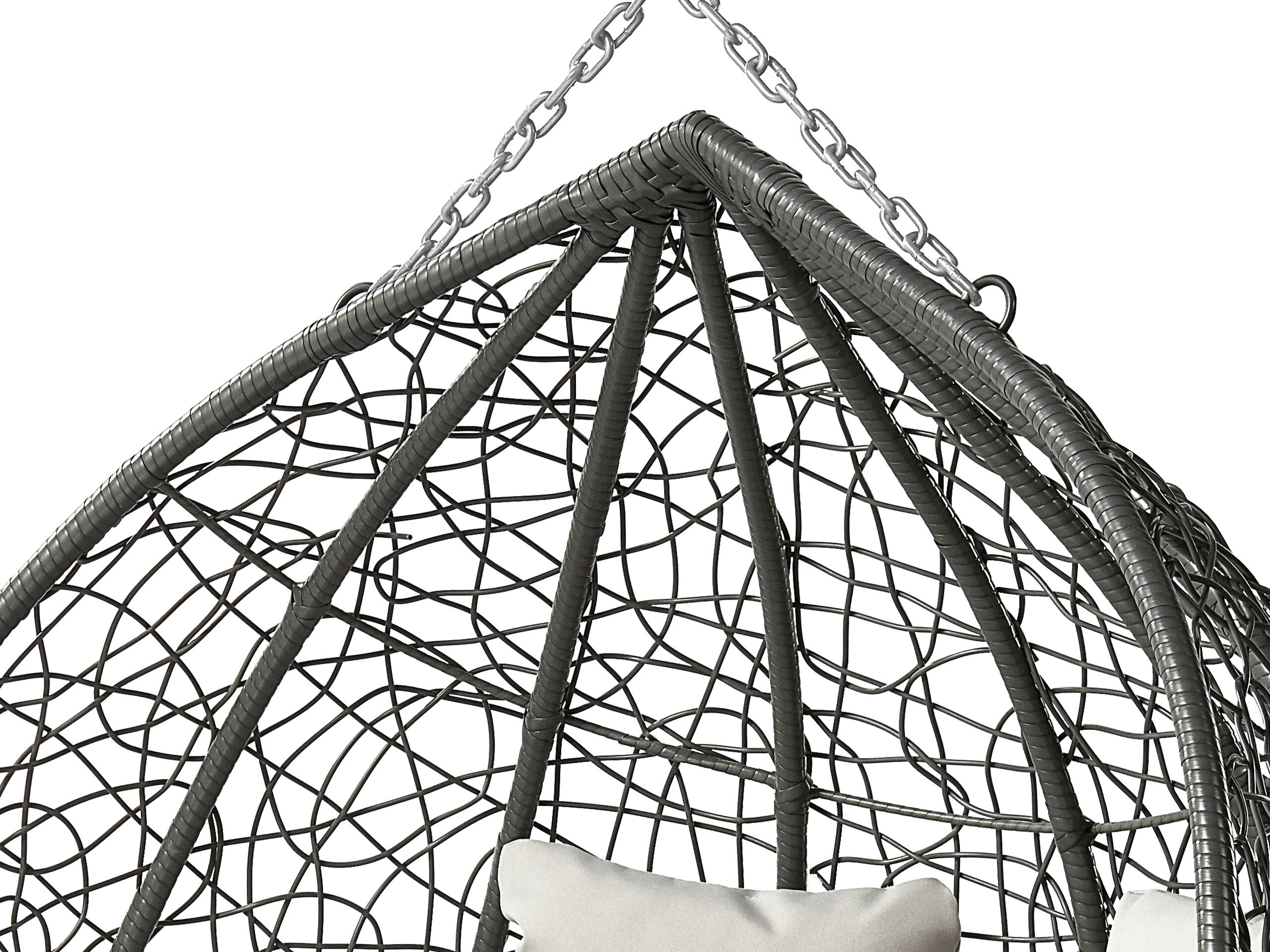 Chaise suspendu Comfivo Audos (Gris + Gris clair)