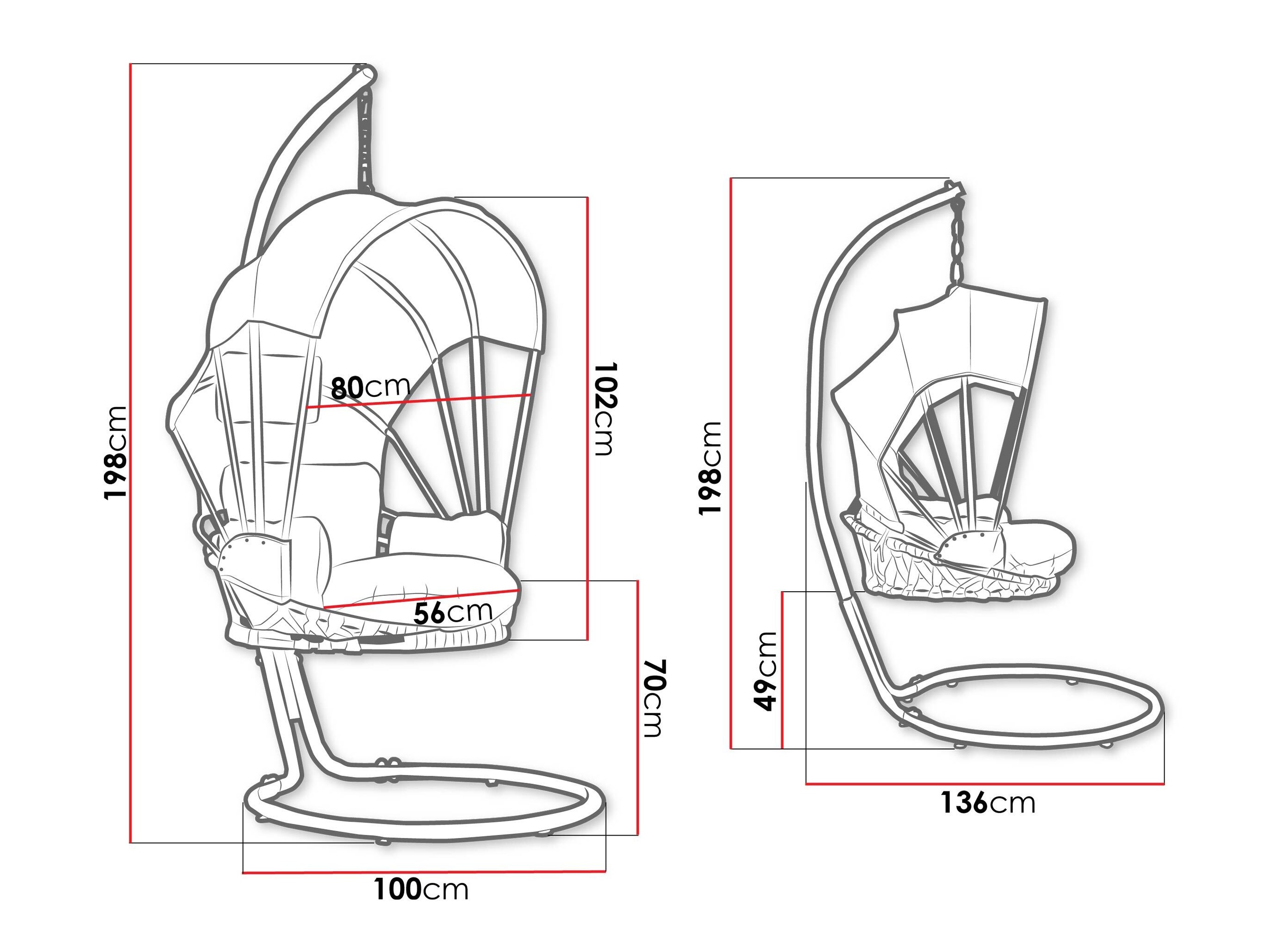 Chaise suspendu Comfivo Myrtus I