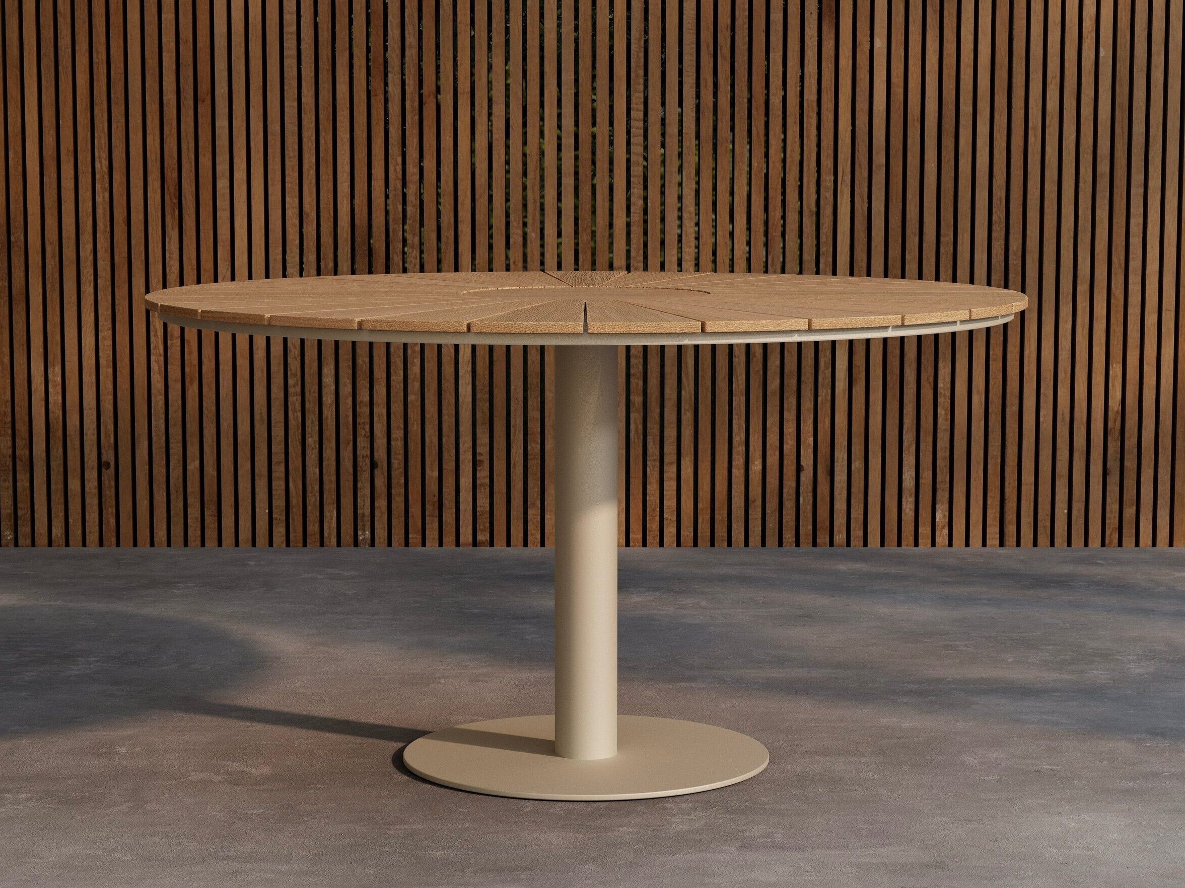 Table de jardin Dallas 5166 (Beige + Teck)