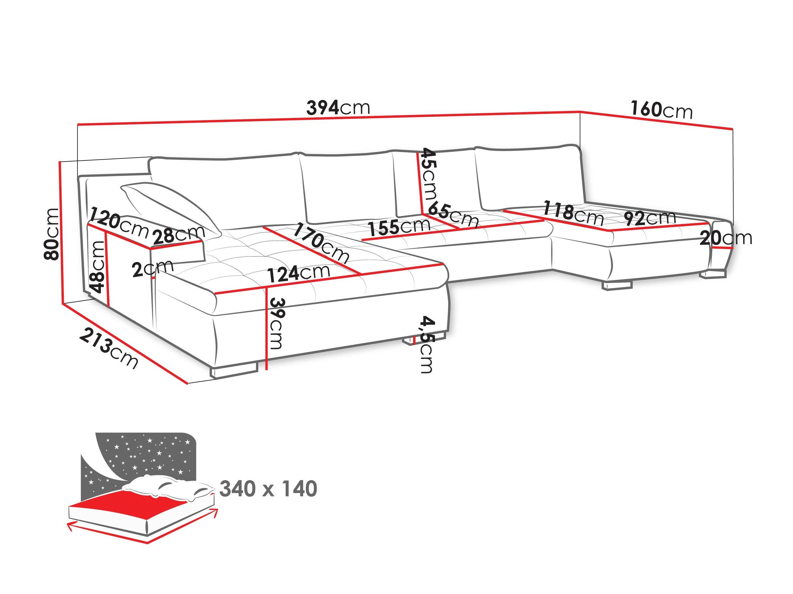 Canapé d'angle Comfivo Oliva (Velo 637)