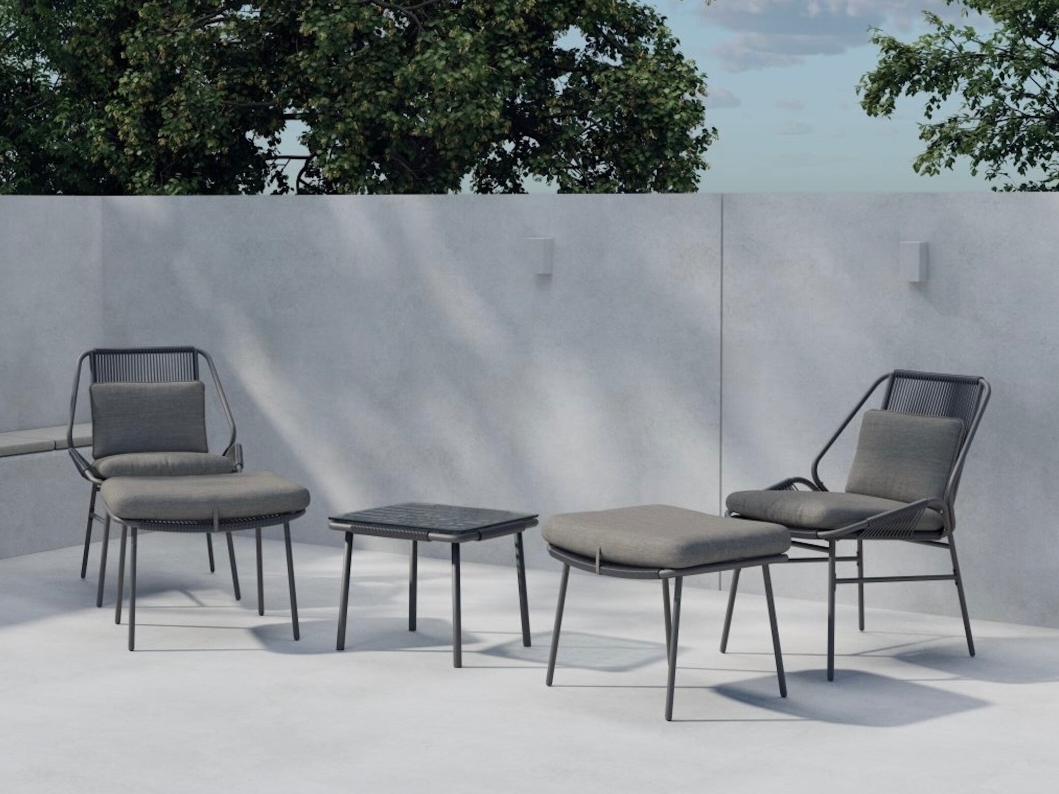Ensemble de balcon Dallas 5170