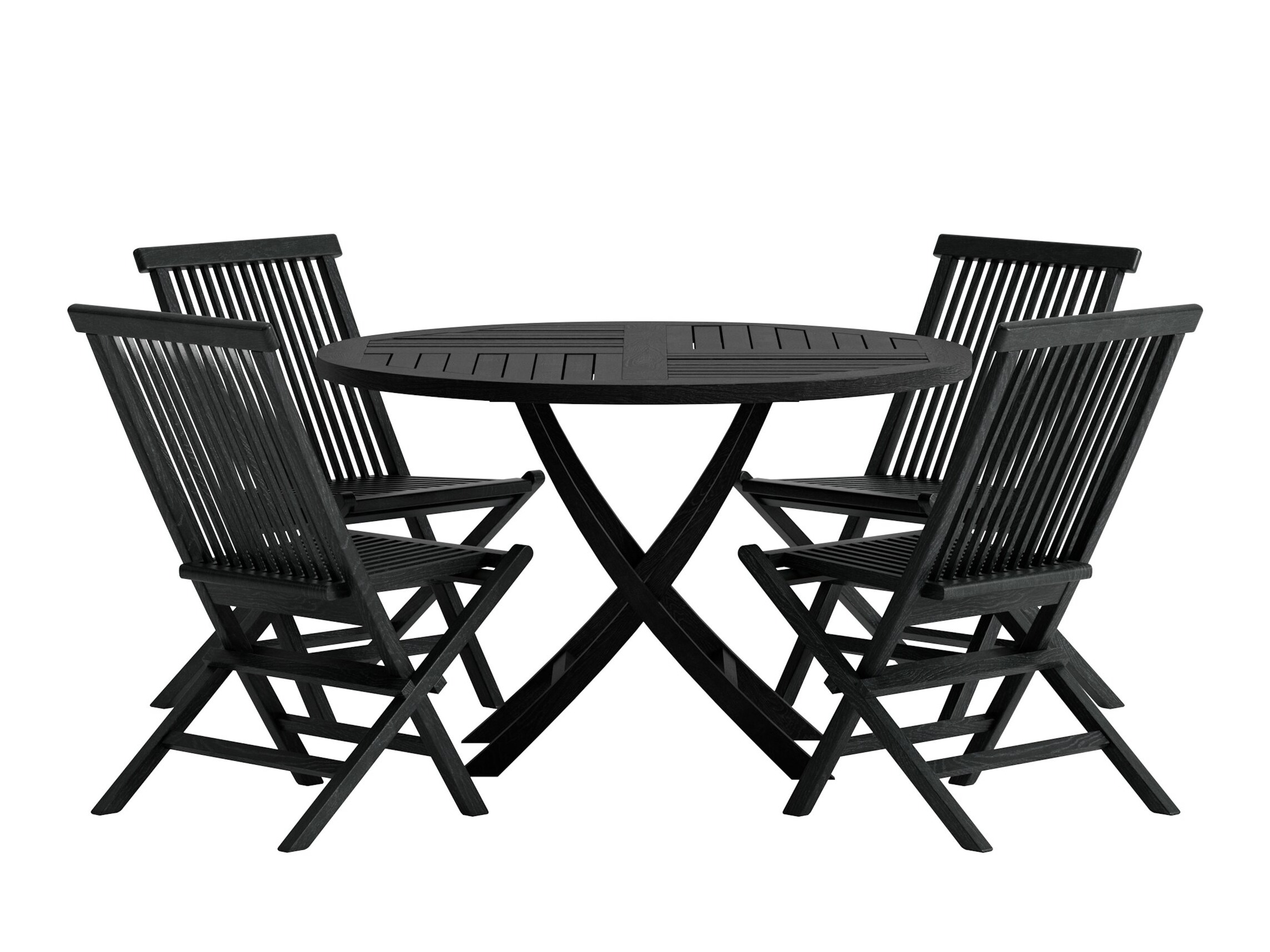 Ensemble table et chaises Nunova 145 (Noir)