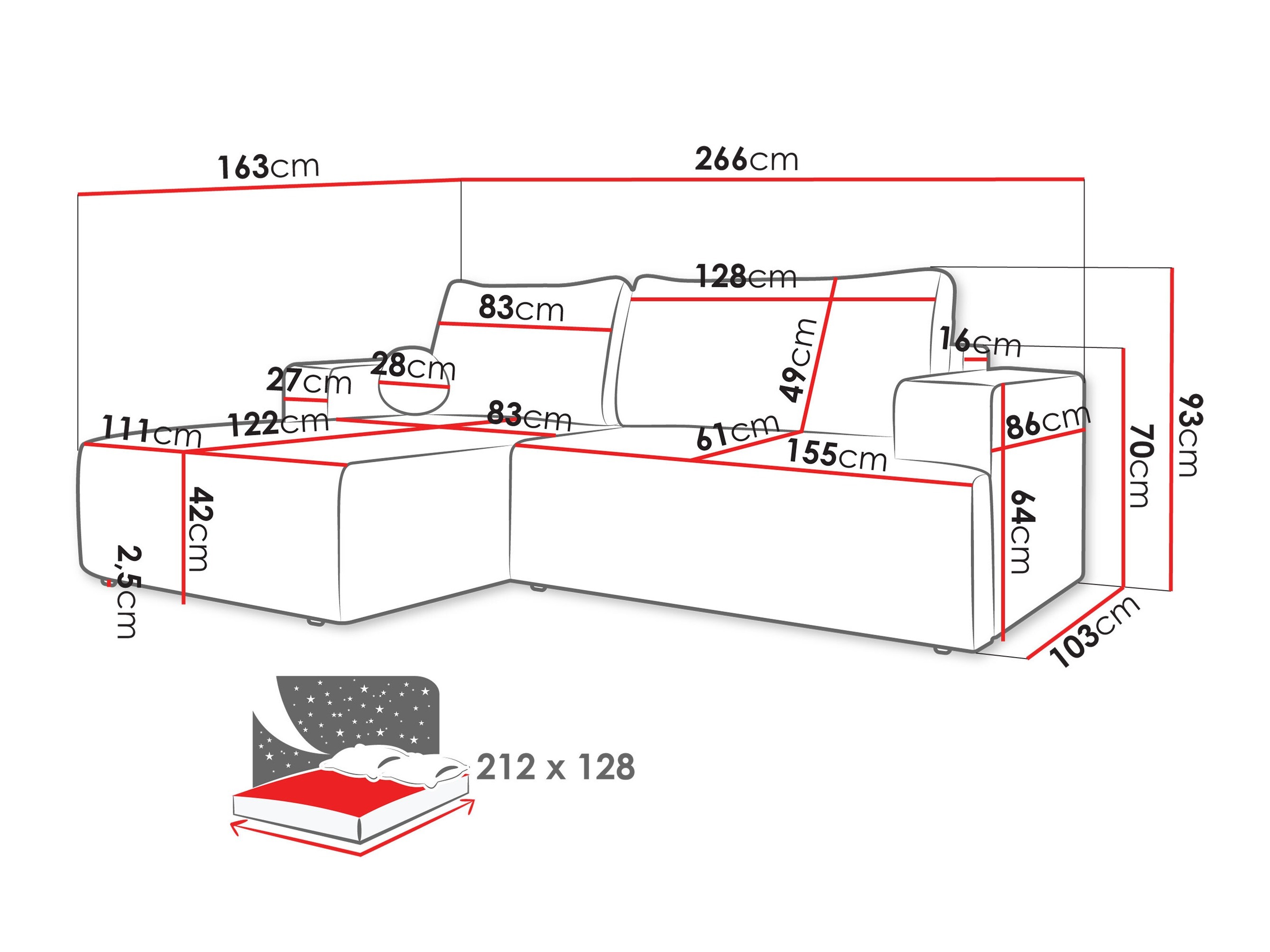 Canapé d'angle Comfivo Societas (Wave 15)