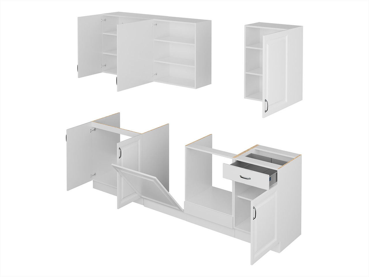 Cuisine complète modulaire Retro White 150