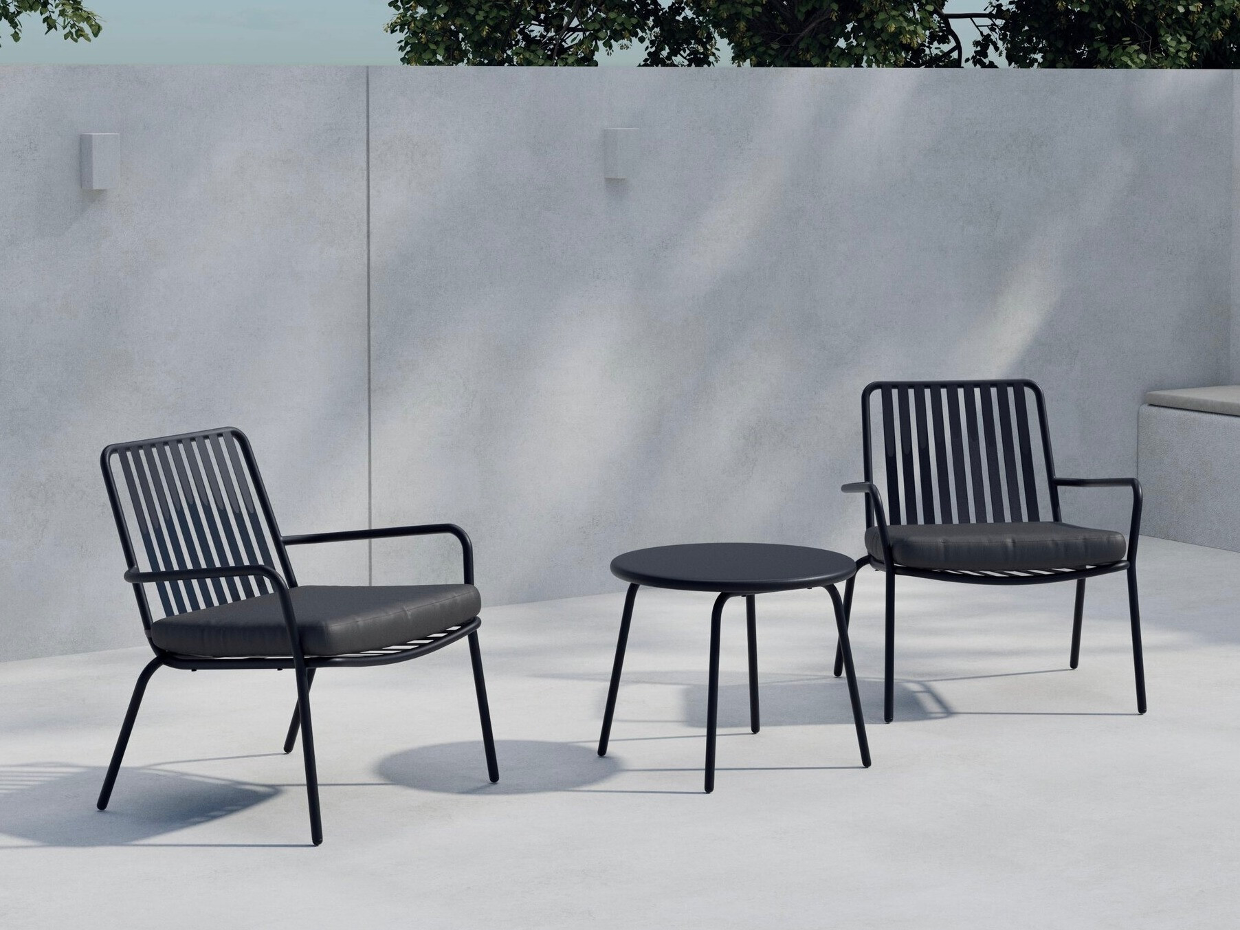 Ensemble de balcon Dallas 5190 (Noir)
