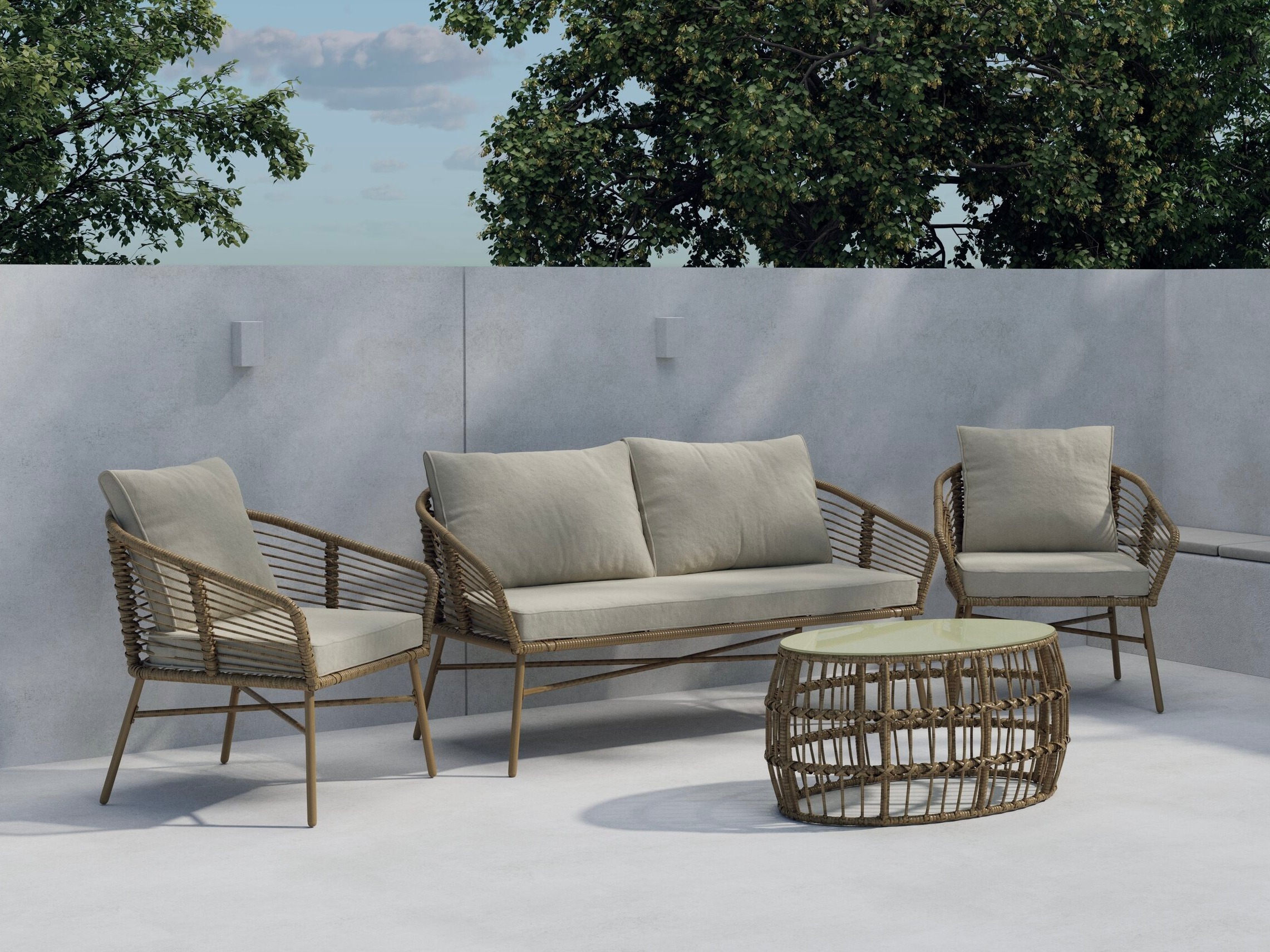 Ensemble de mobilier de jardin Dallas 5196