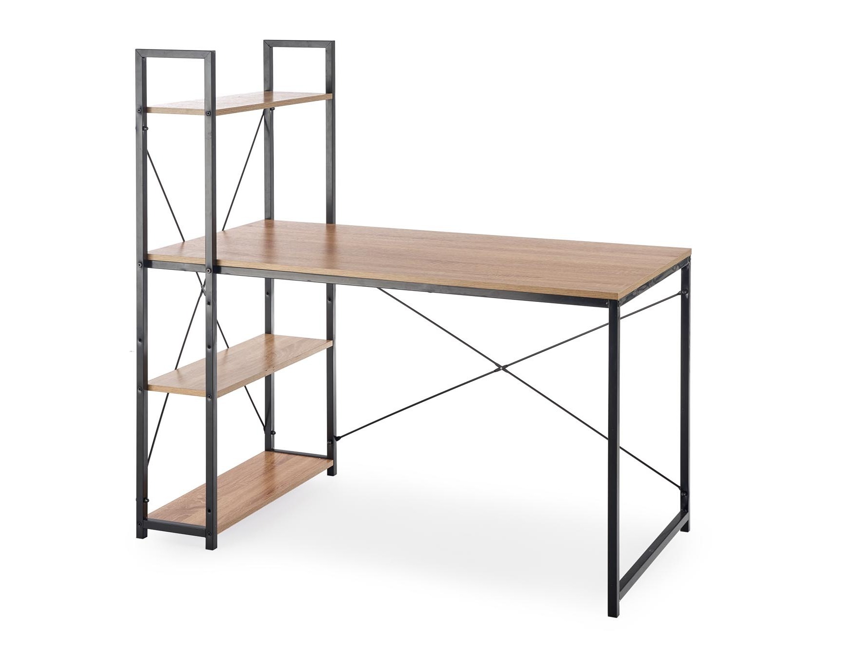 Bureau Houston 1888 (Sonoma chêne + Noir)