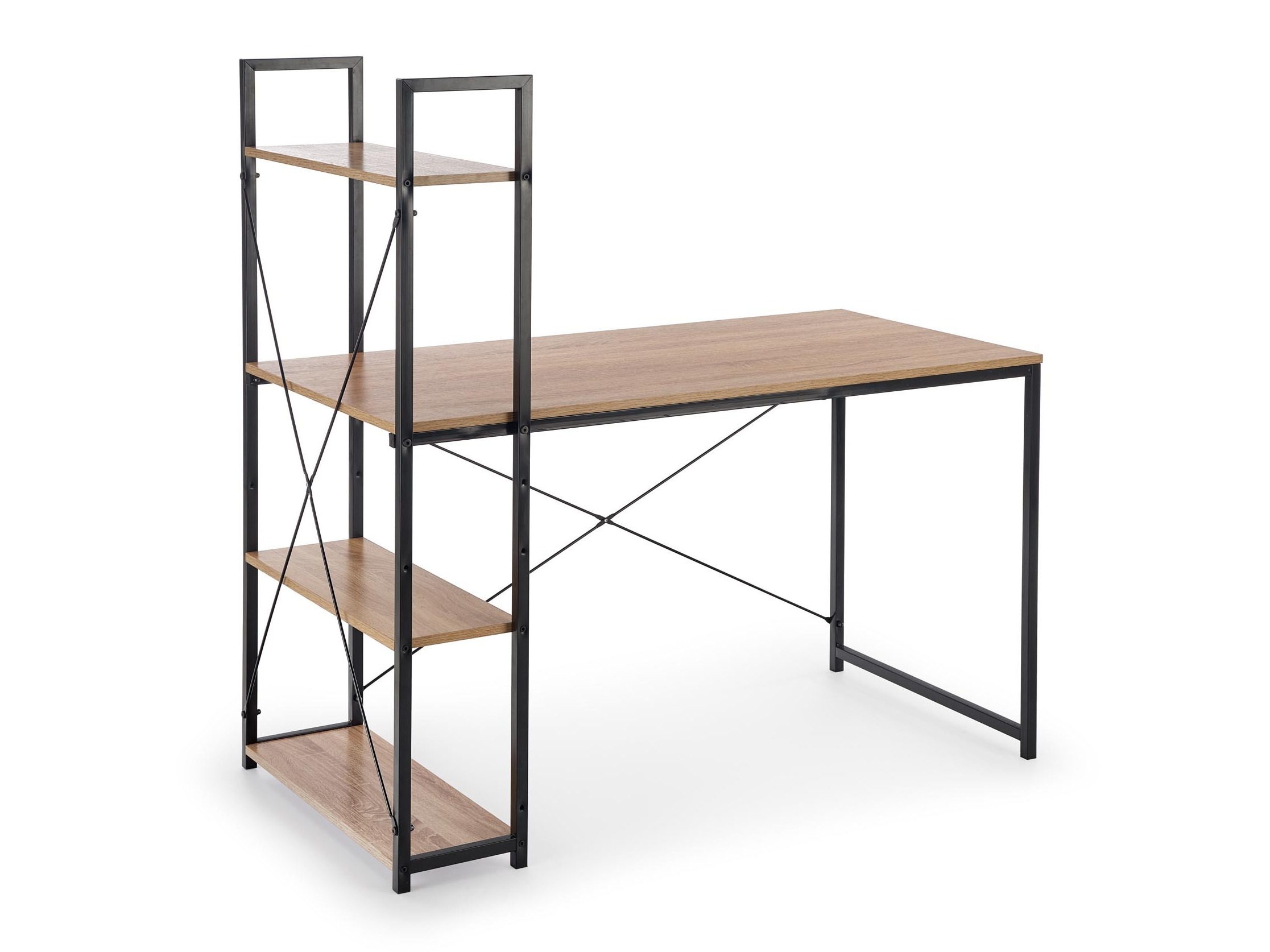 Bureau Houston 1888 (Sonoma chêne + Noir)