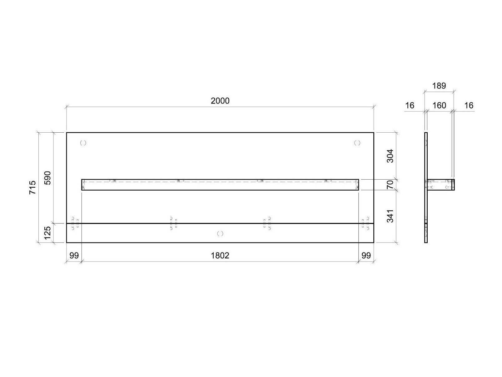 Étagère murale Balelbu 109