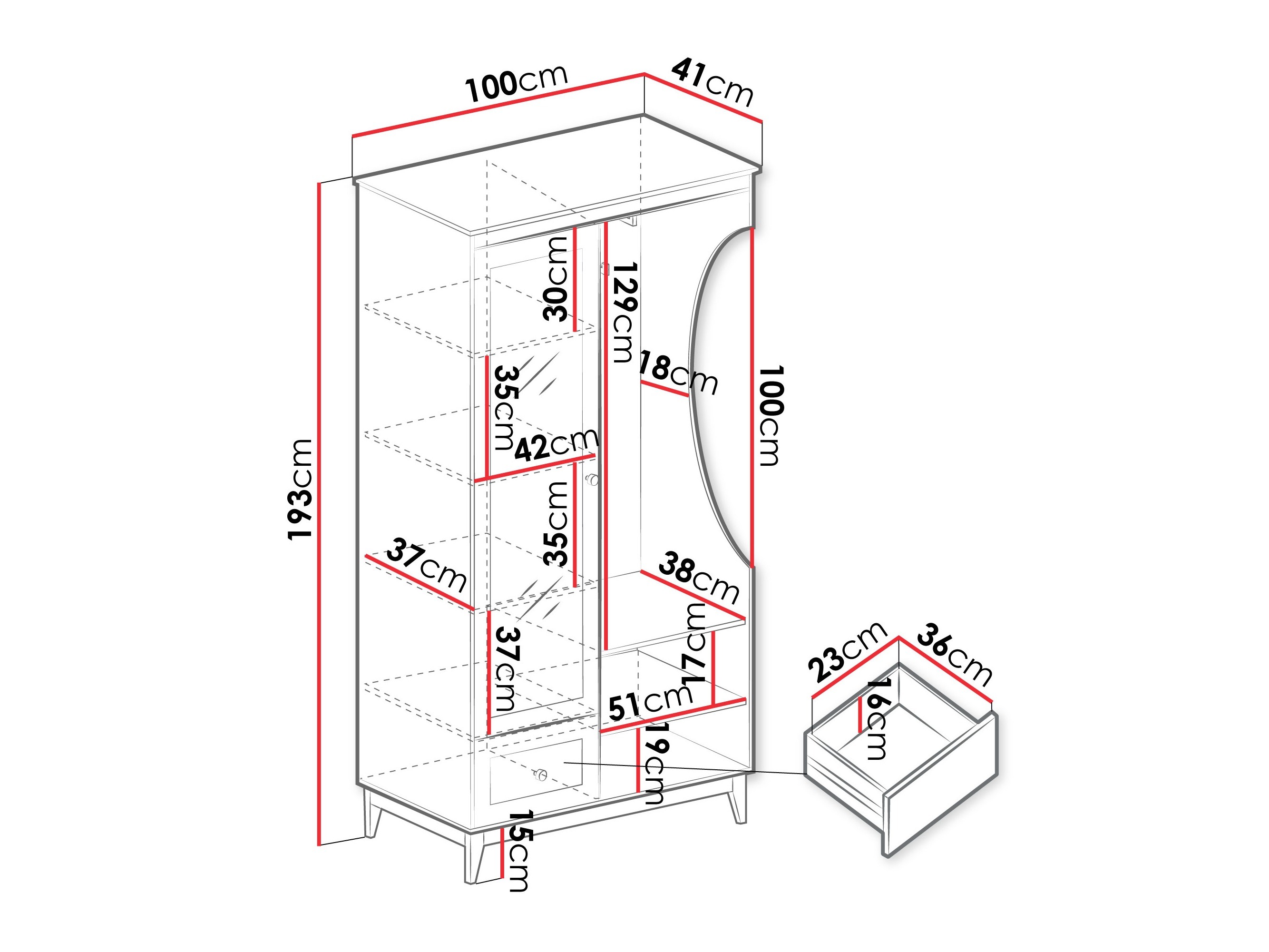 Meuble d'entrée Sonfera 113