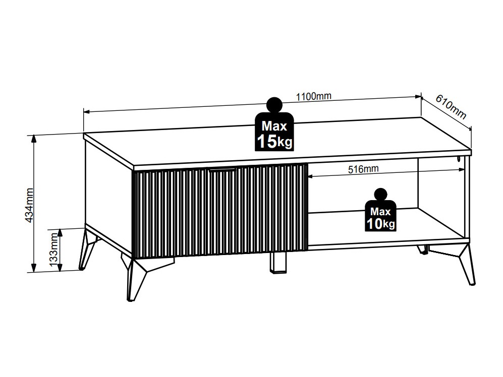 Table basse Ruvmeli 106