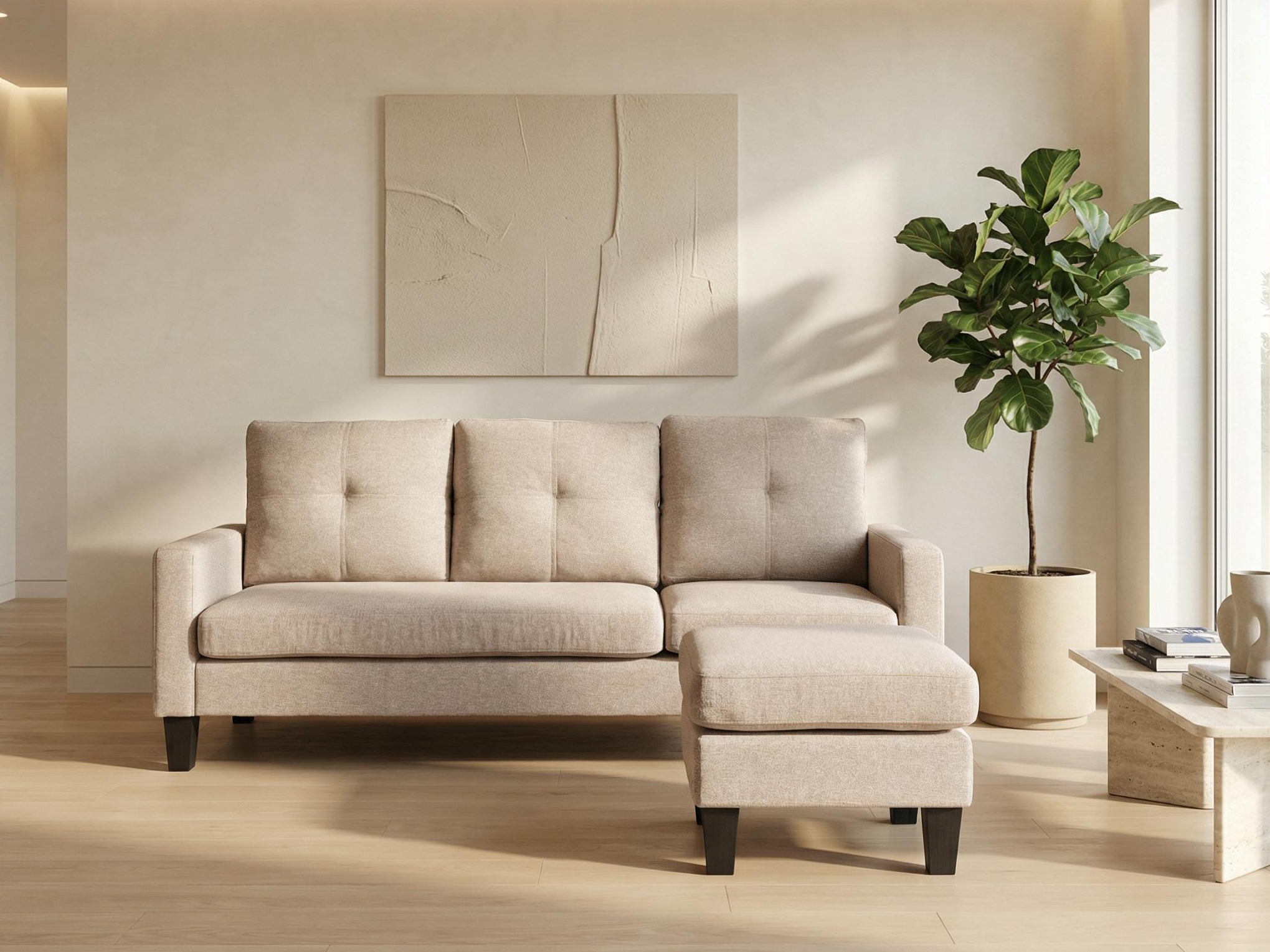 Ensemble de canapés Houston 1825 (Beige)