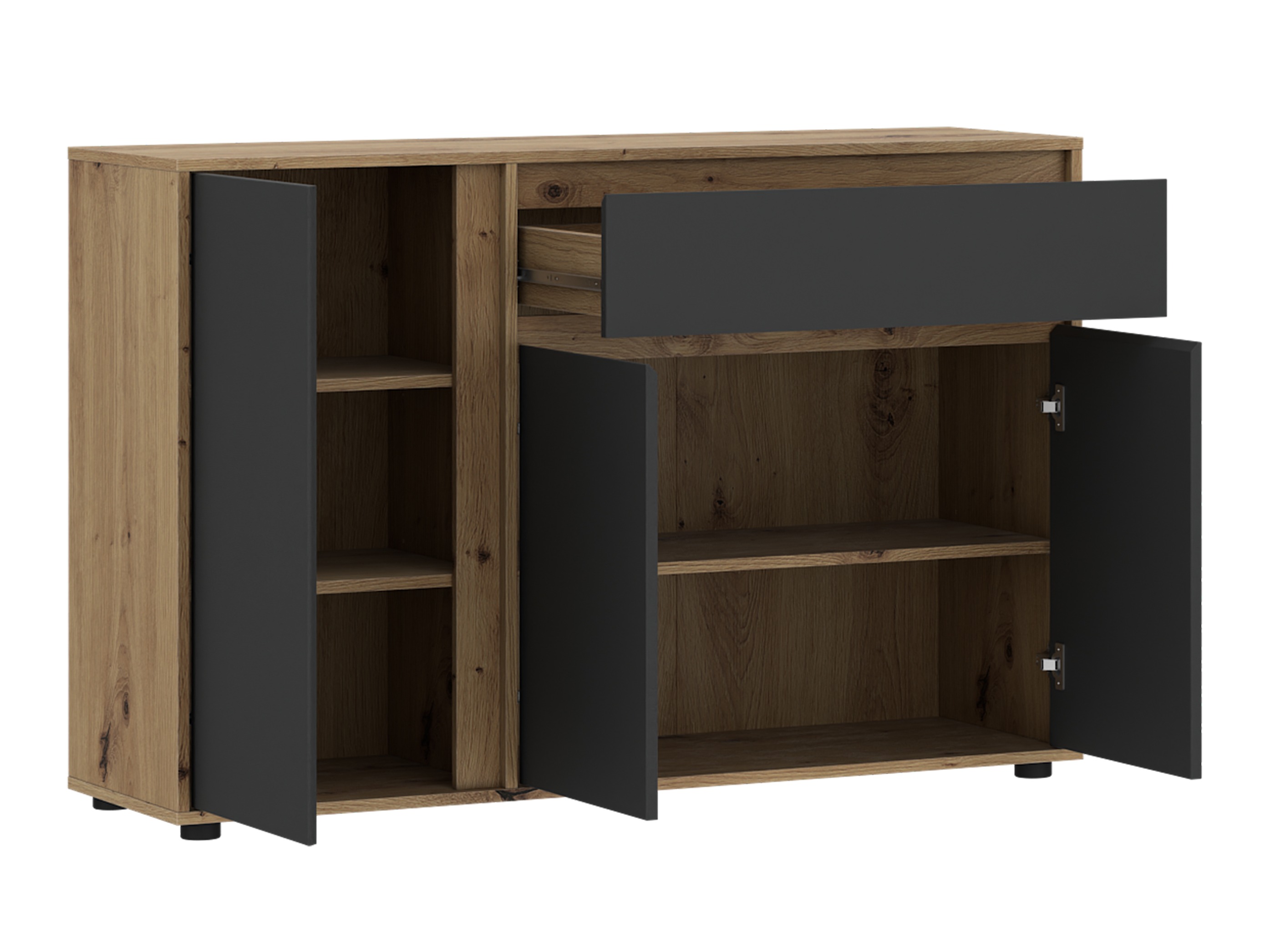 Commode Torcavi 100 (Anthracite + Chêne Artisan)