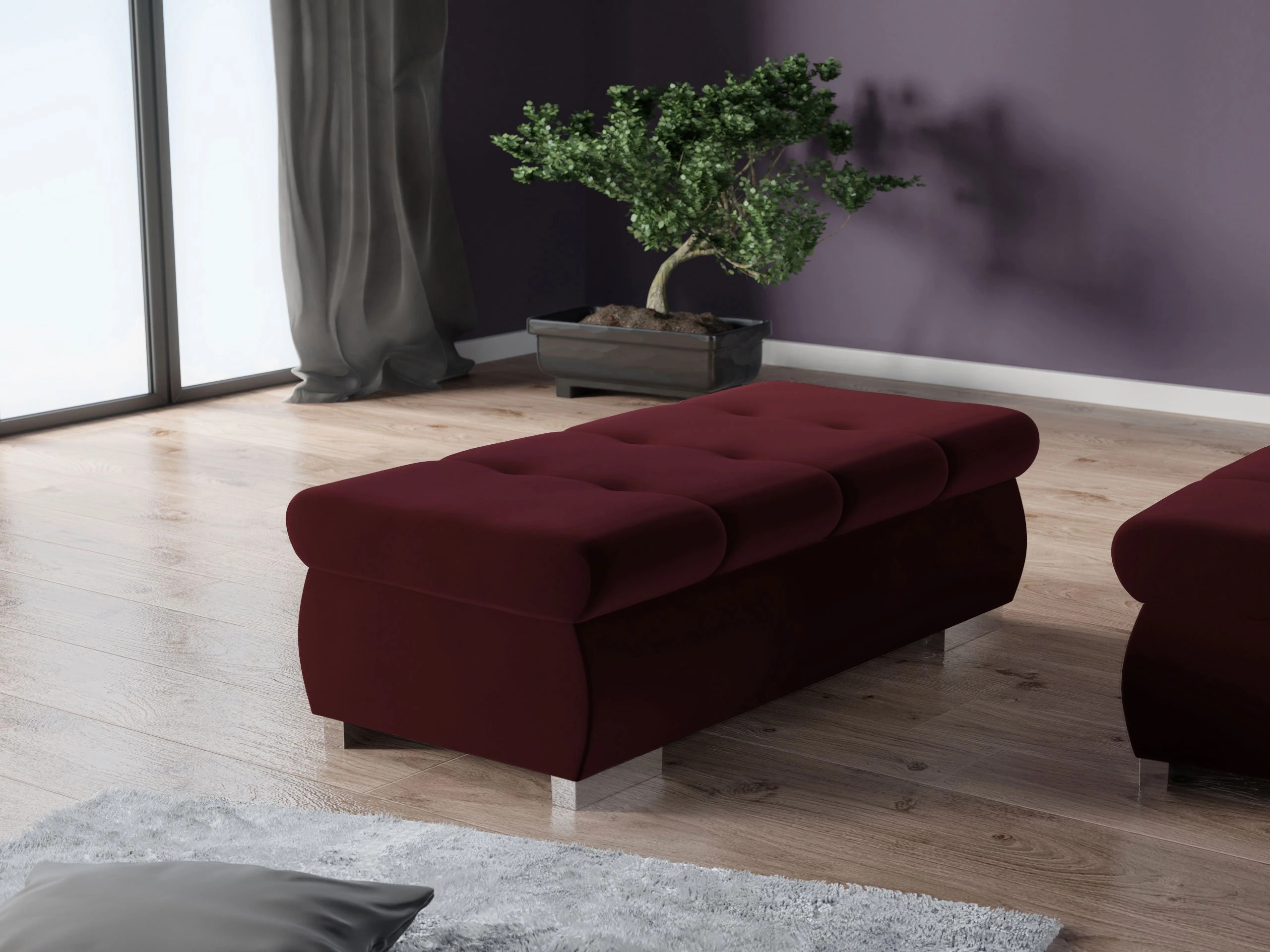Banc rembourré Comfivo Nitor I (Venus Velvet 2932)