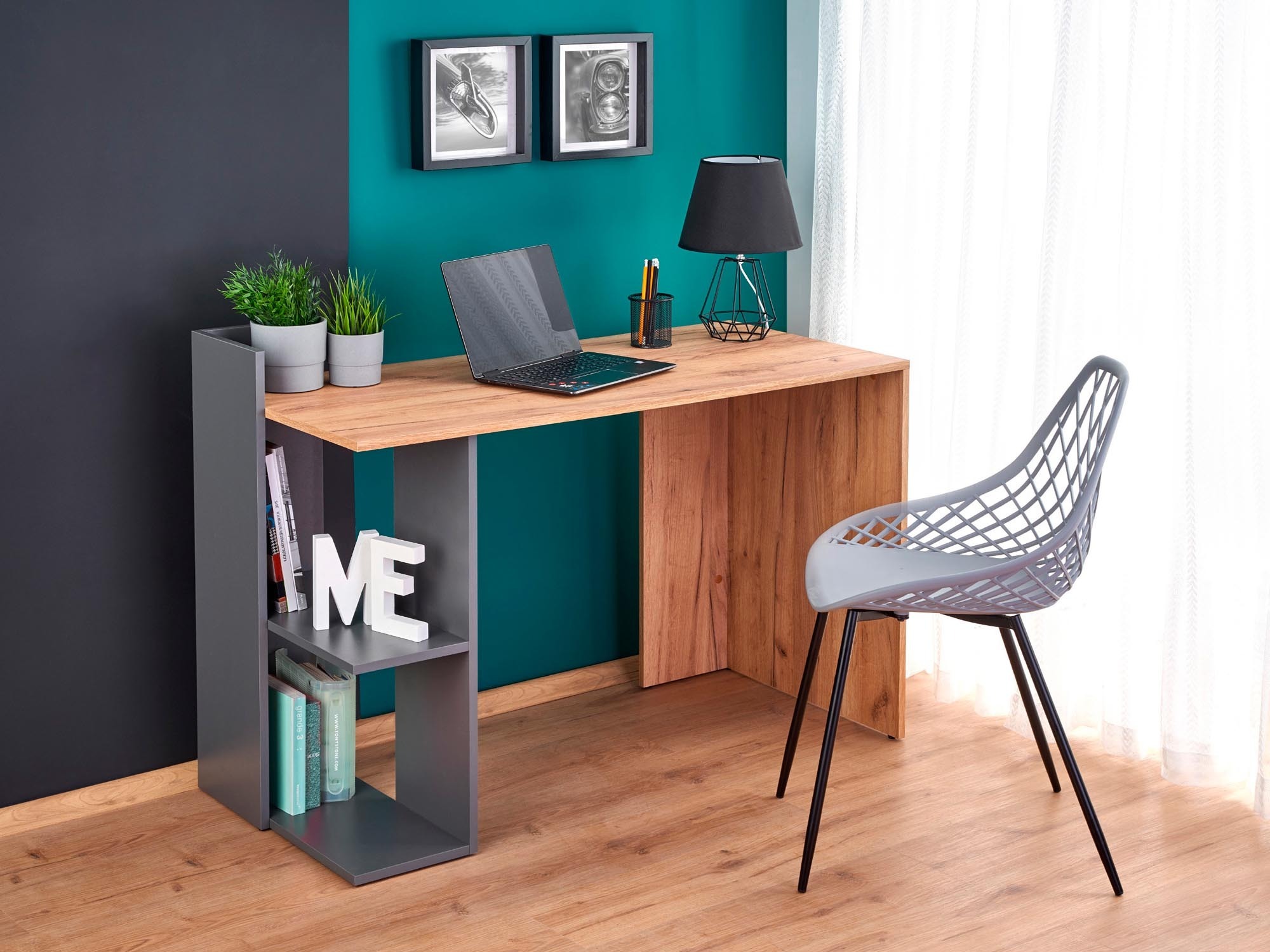 Bureau Houston 825 (Chêne + Anthracite)