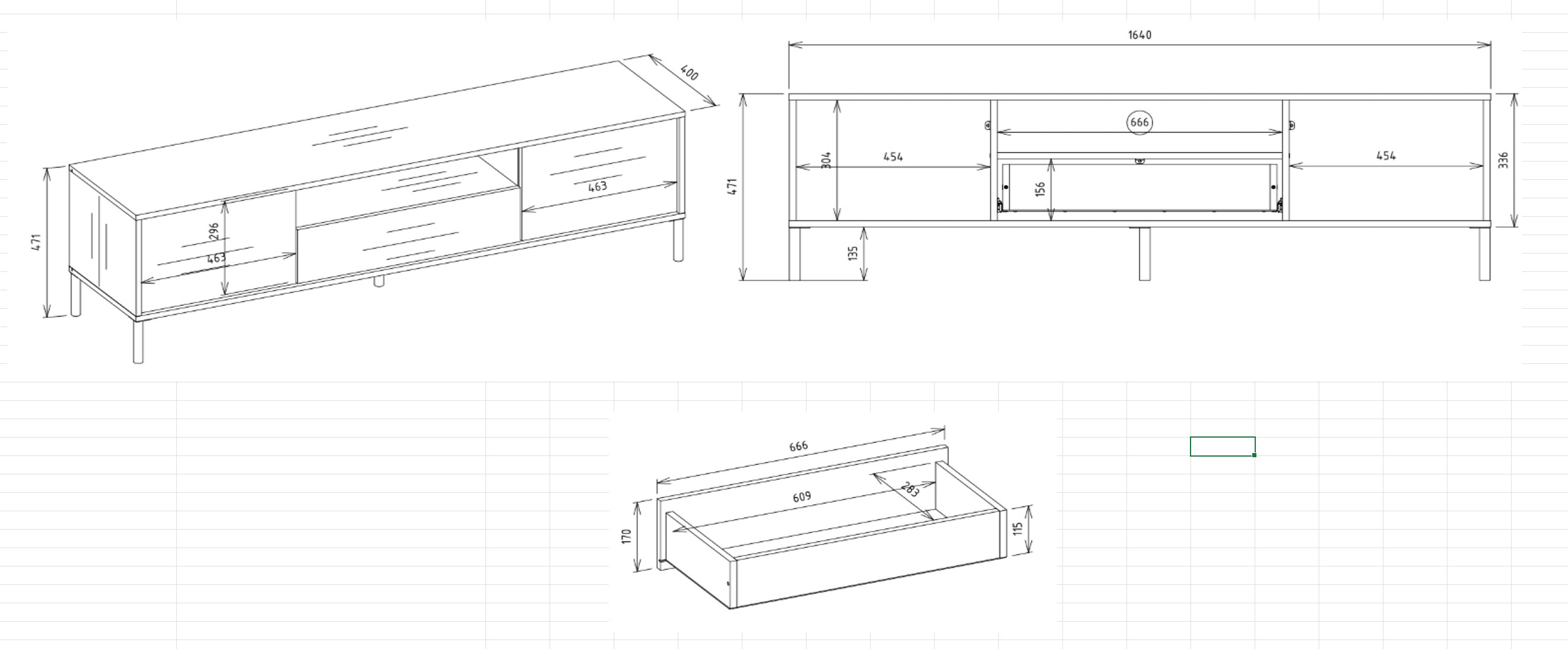 Meuble TV Orlsone 100 (Cachemire)