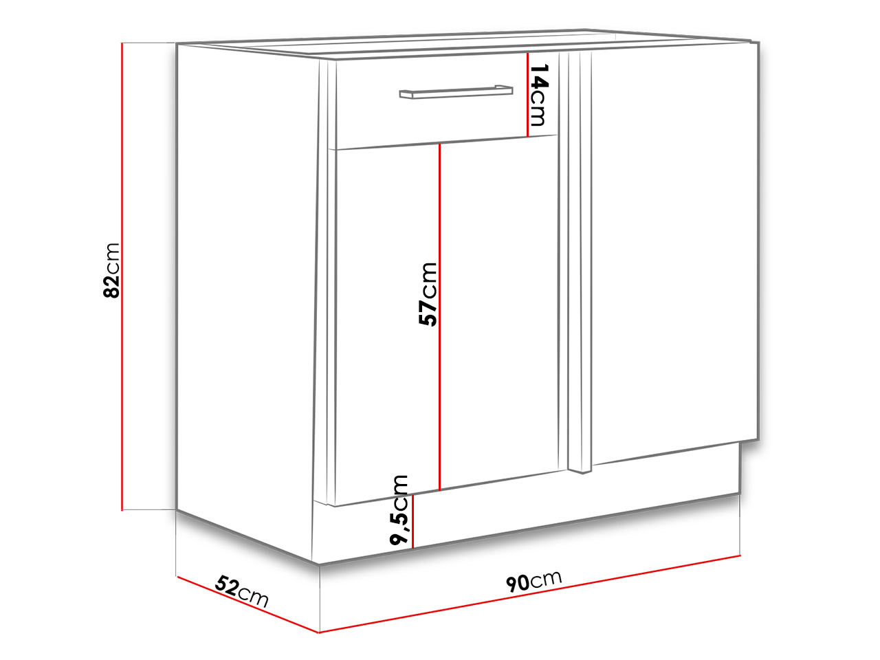 Armoire modulaire avec portes Wood Grey 103