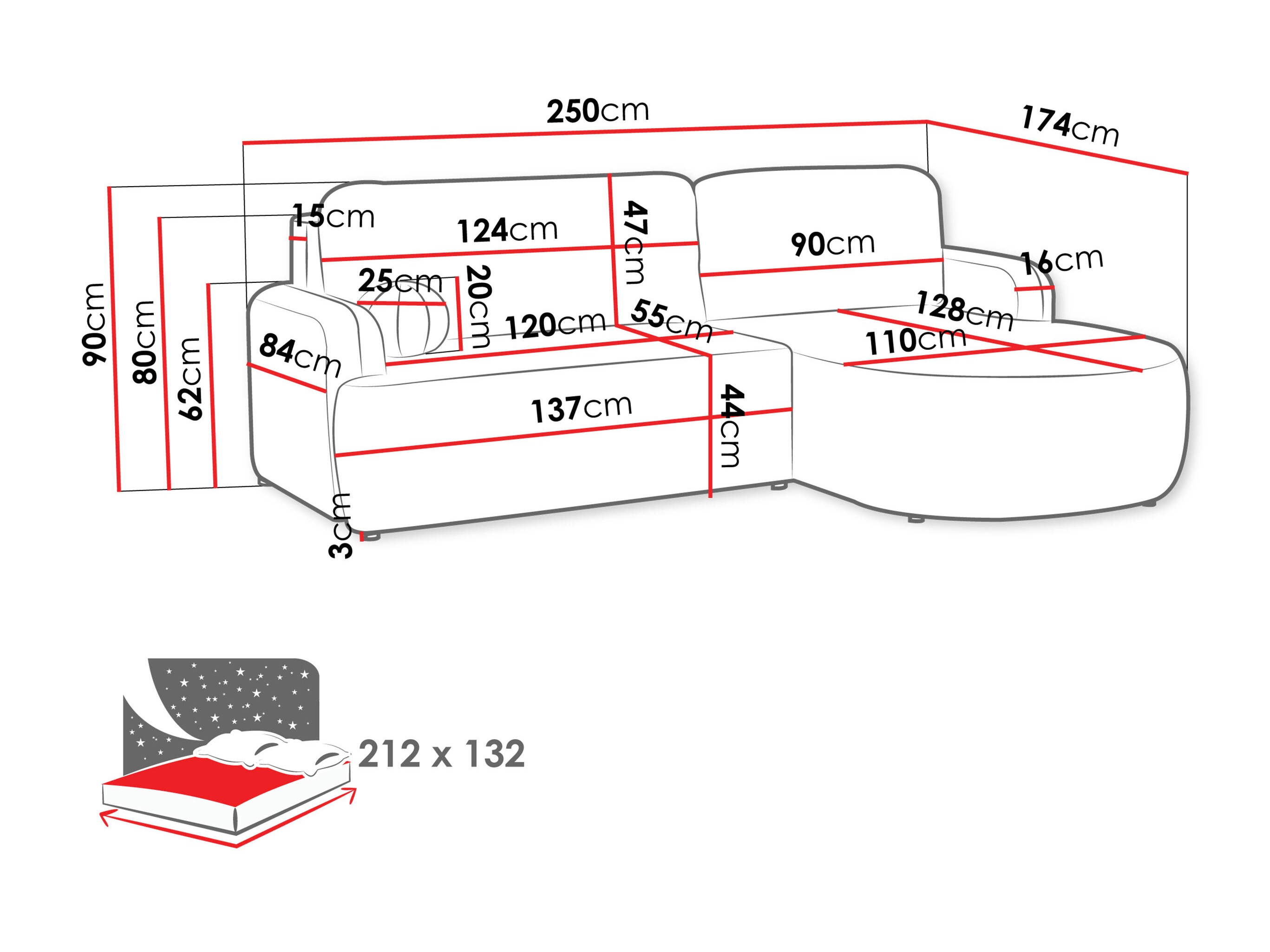 Canapé d'angle Comfivo Popis (Lambi 07)