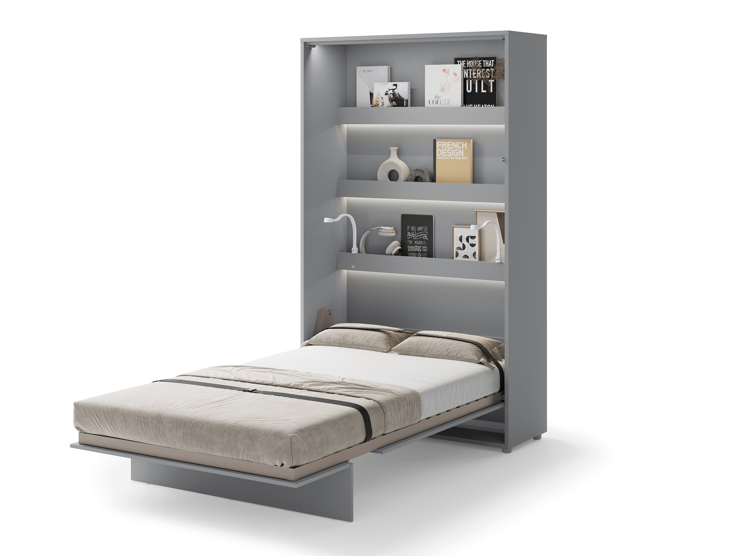 Lit escamotable Concept Pro Lenart (Gris)