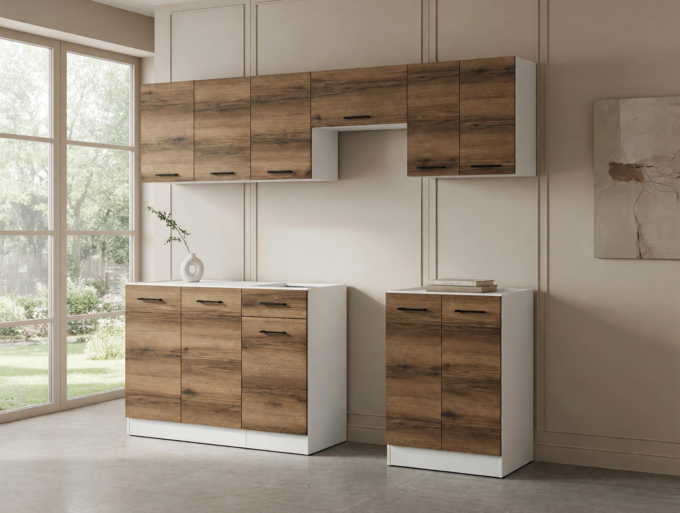 Cuisine complète Boston 498 (Chêne delano foncé)